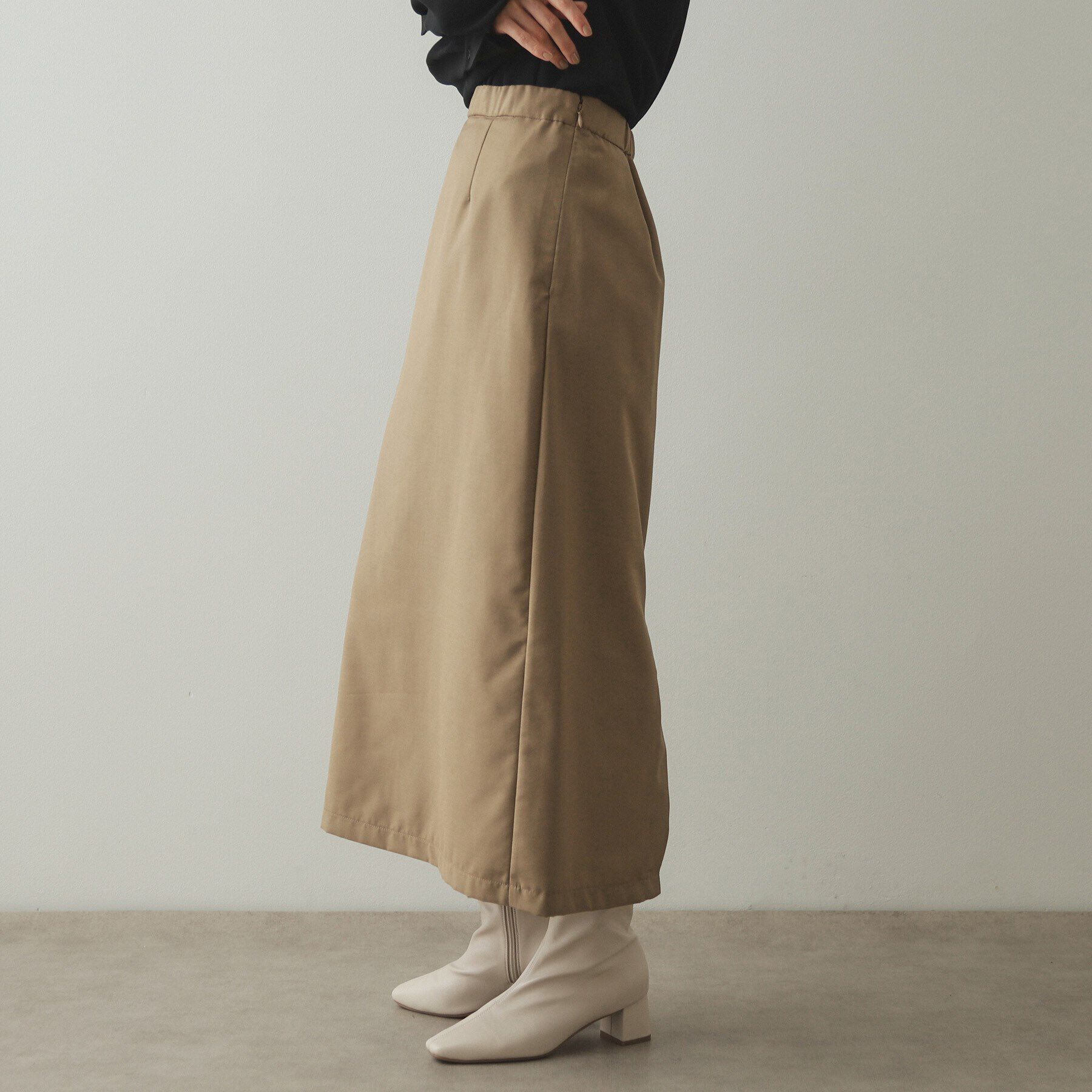 OPAQUE.CLIP「≪ツインセット≫プリーツラップ&times;ナロースカート【洗濯機洗い可】」|スカート|