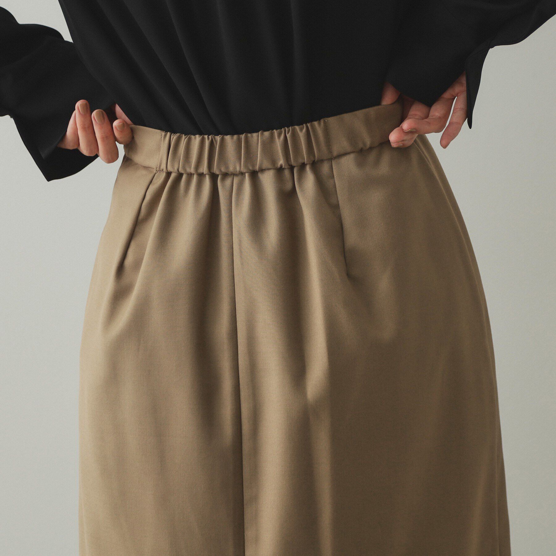 OPAQUE.CLIP「≪ツインセット≫プリーツラップ&times;ナロースカート【洗濯機洗い可】」|スカート|