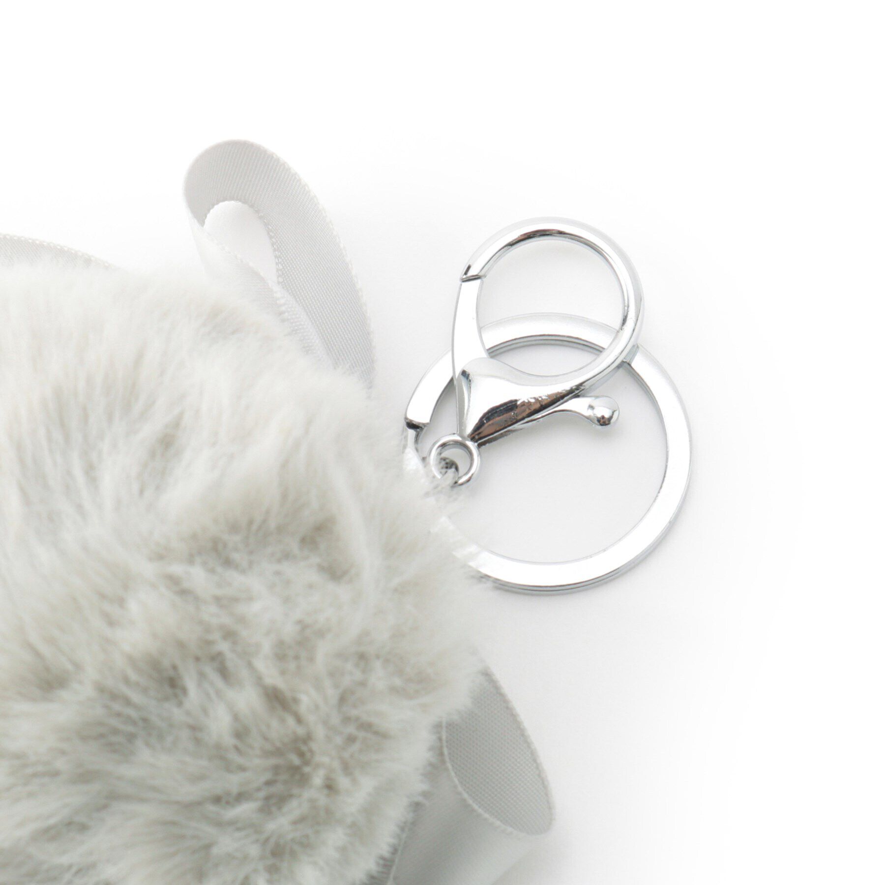 OPAQUE.CLIP「リボンフェイクファーチャーム」|キーケース|