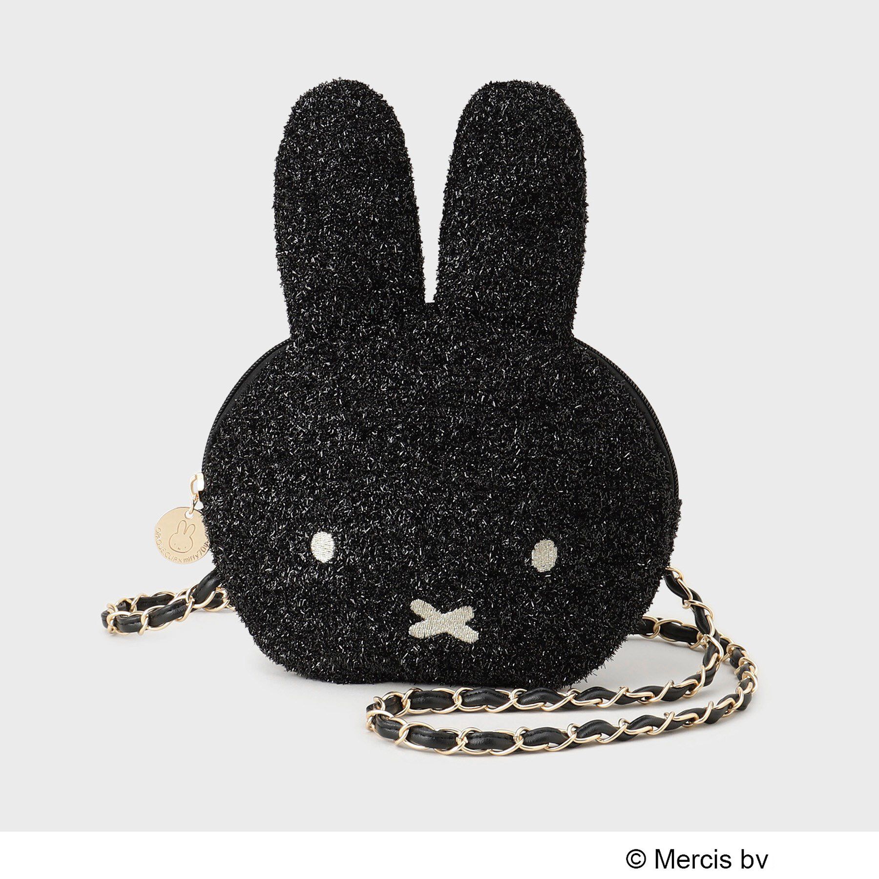 OPAQUE.CLIP「【miffyコラボ】フェイス型2ＷＡＹキラキラミニショルダーバッグ」|ショルダー・メッセンジャー|ブラック(019)