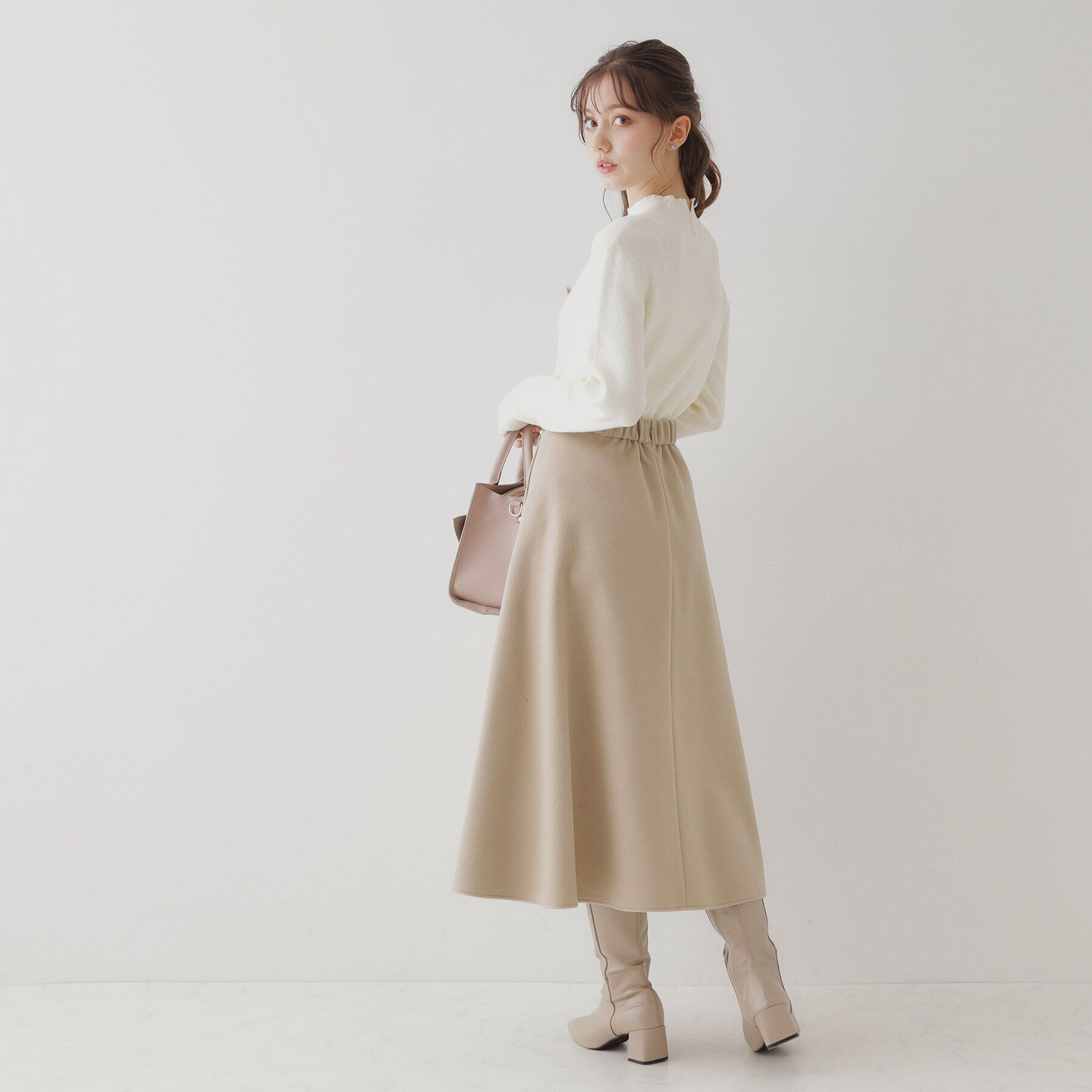 Couture broach「フェイクウールニットスカート」|スカート|