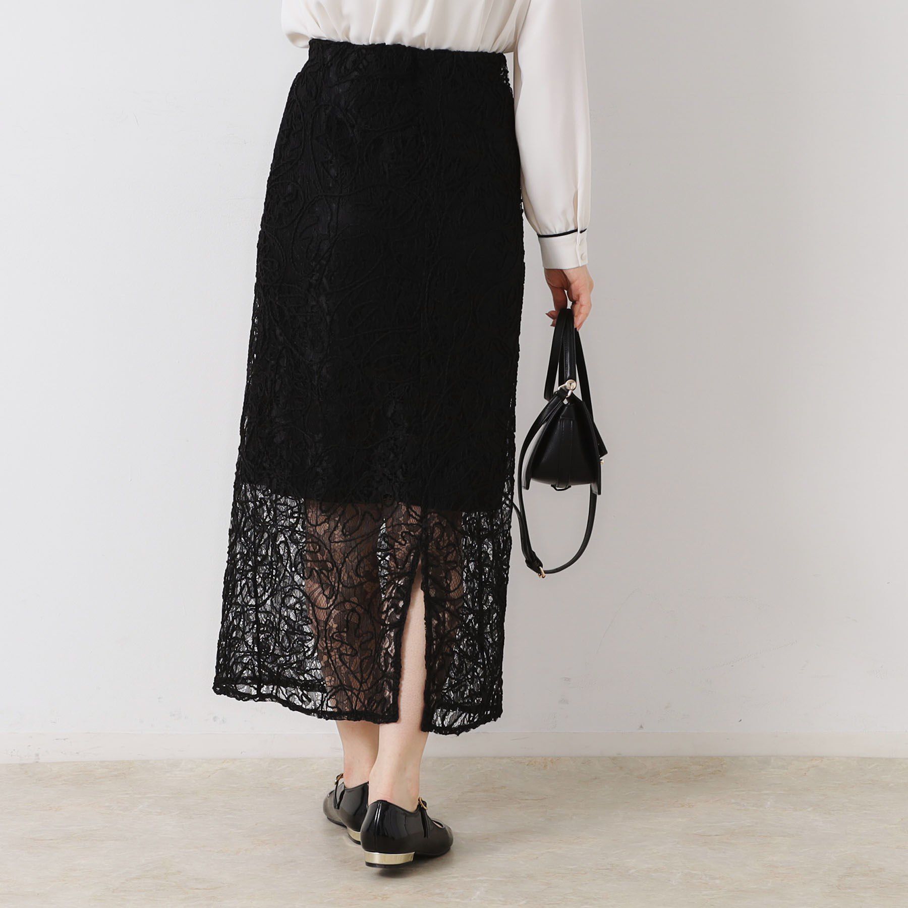 Couture broach「レースコード刺繍スカート」|スカート|
