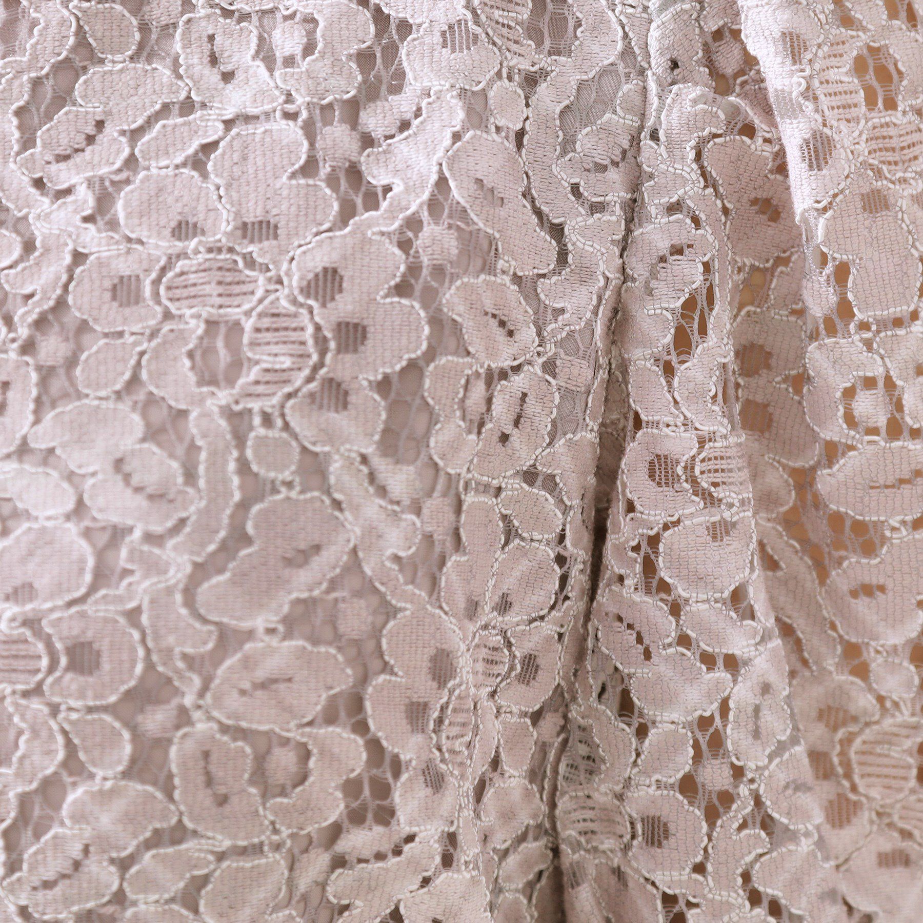 Couture broach「【一枚で着映え・華やか】チェックプリント コードレースワンピース」|ワンピース|