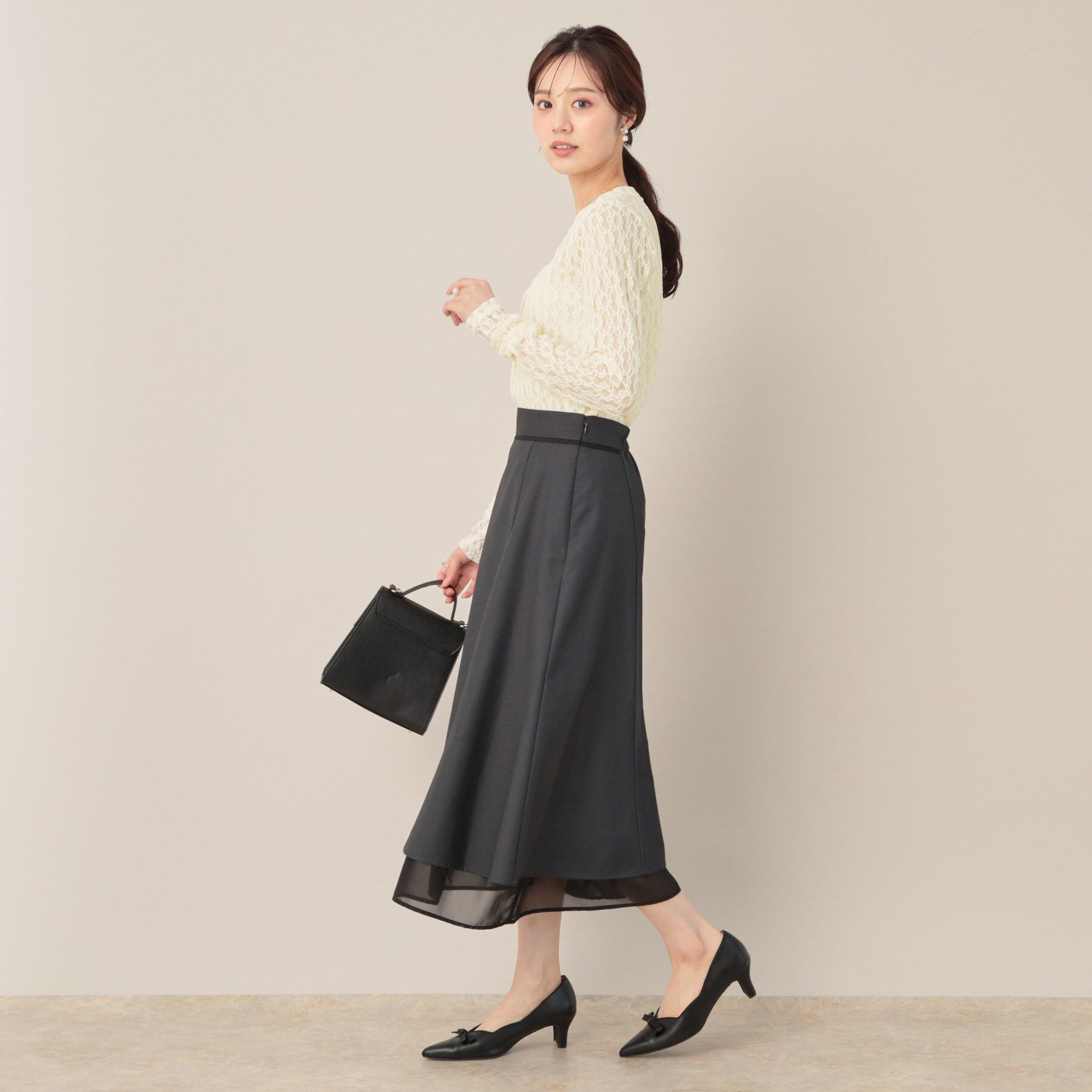 Couture broach「レースリングドットカーディガン」|カーディガン|