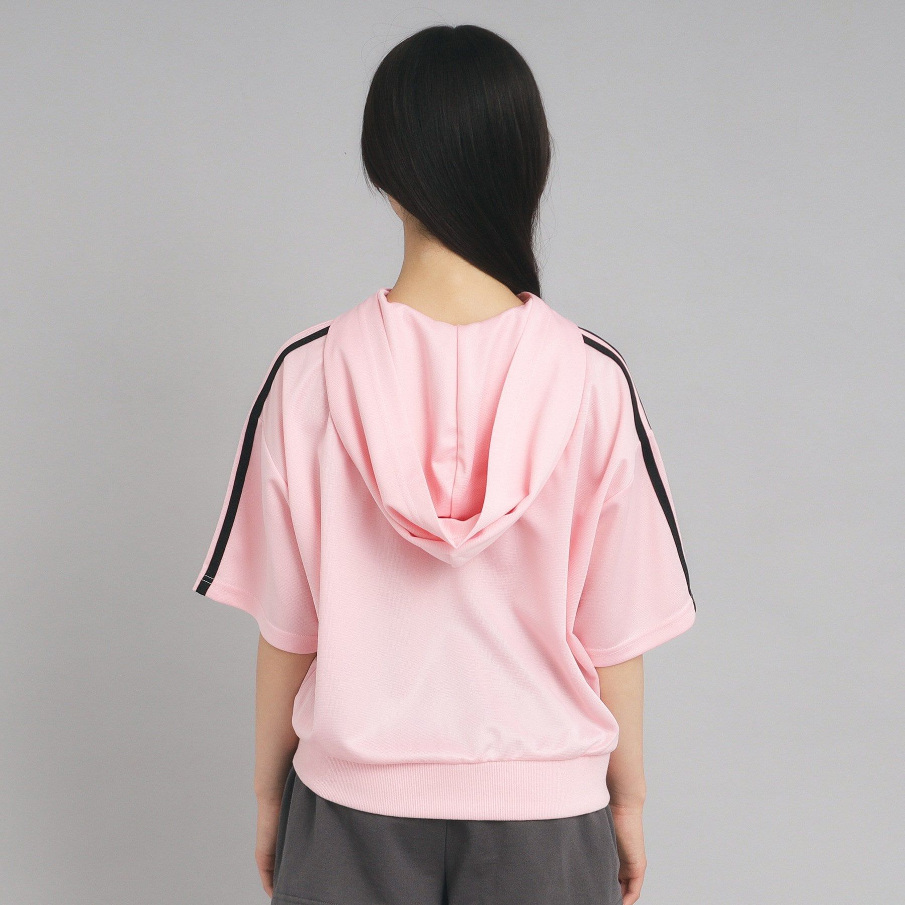 PINK-latte「5分袖トラックジャケット」|パーカー|