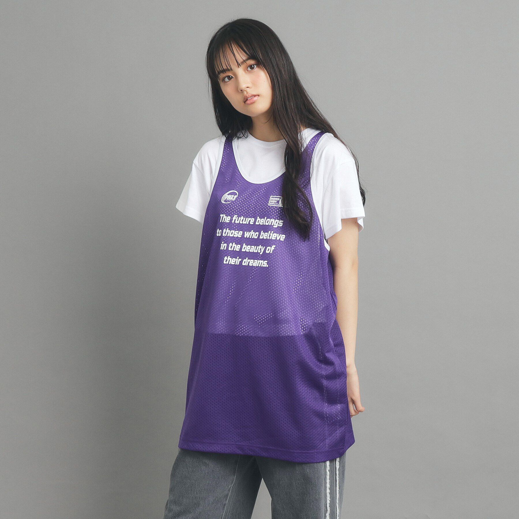 PINK-latte「【セットアイテム】メッシュワンピース」|その他|ﾊﾟｰﾌﾟﾙ(082)