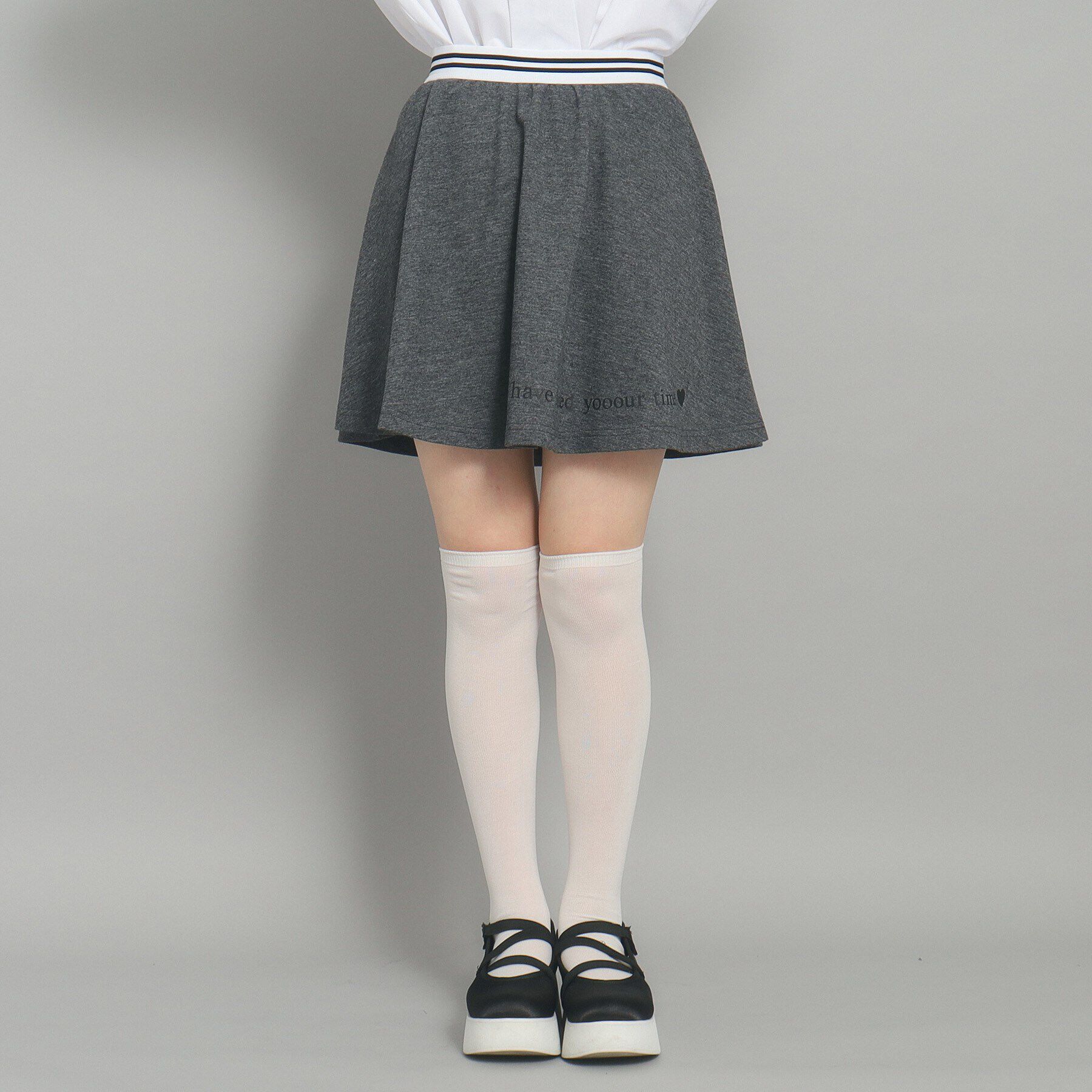 PINK-latte「【インナー付き】スウェット フレアスカート」|スカート|