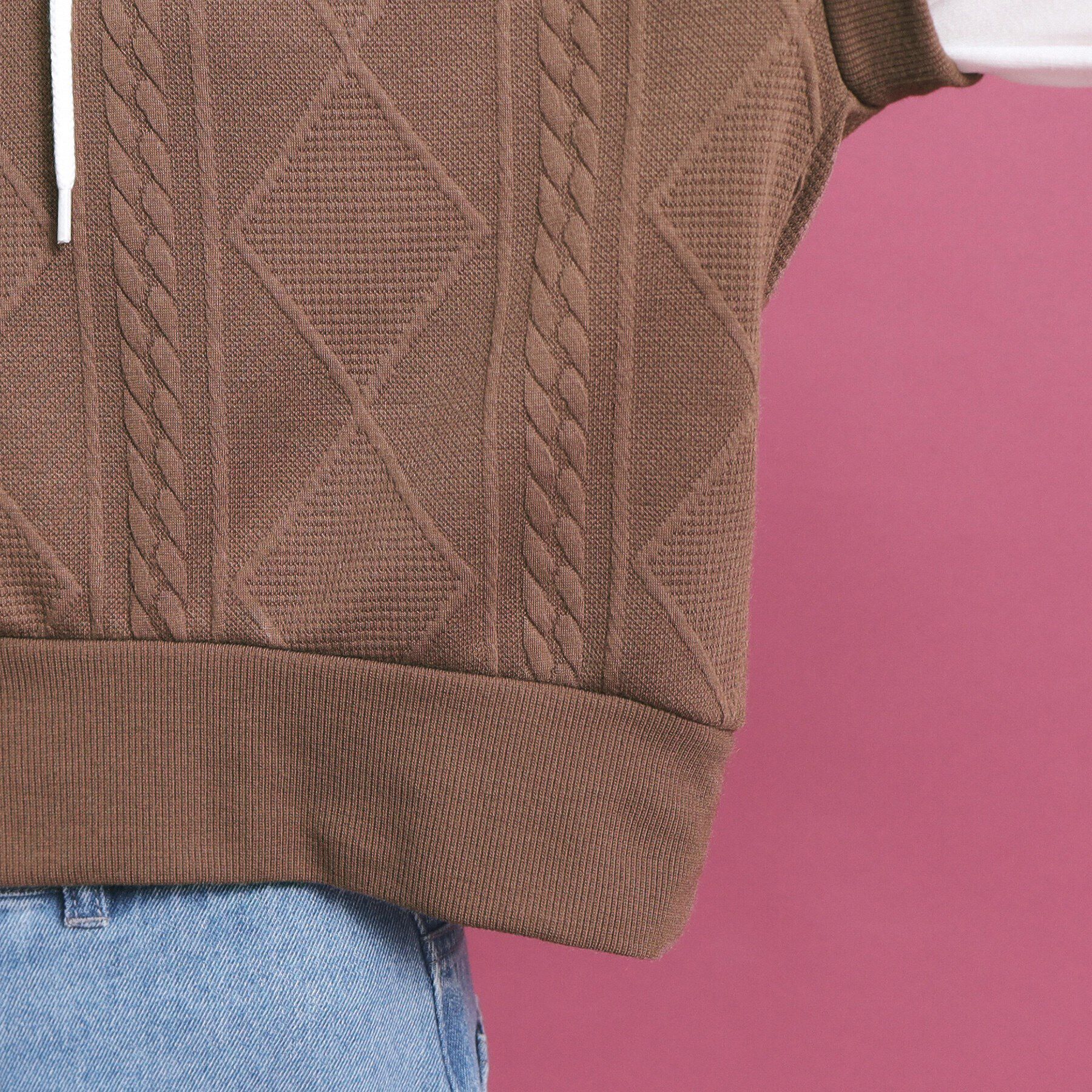 PINK-latte「フェイクレイヤードパーカ」|Tシャツ・カットソー|