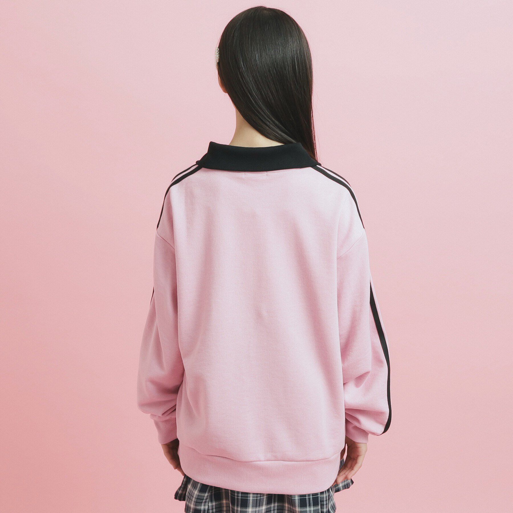 PINK-latte「トレンドVネックゲームシャツ」|Tシャツ・カットソー|