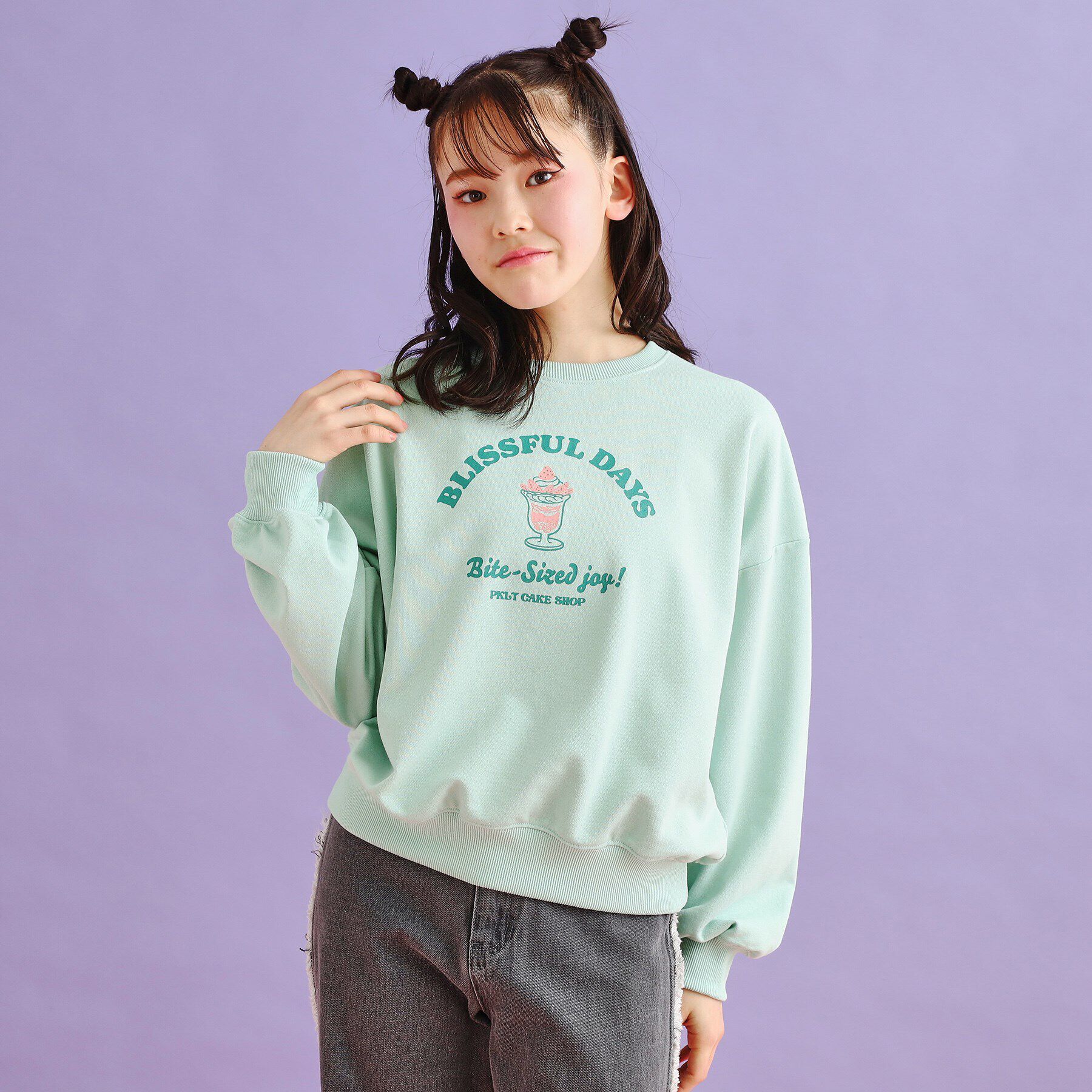 PINK-latte「裏毛スウィーツプルオーバー」|Tシャツ・カットソー|