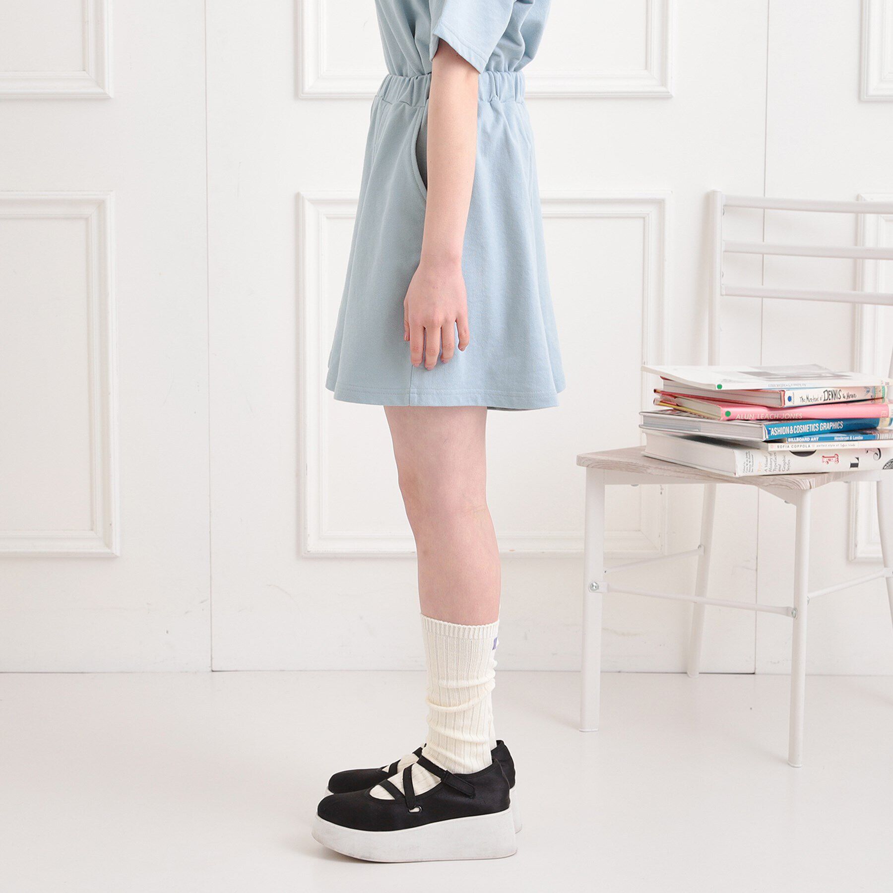 PINK-latte「【セットアイテム】ハーフジッププルオーバー＋キュロット」|その他|