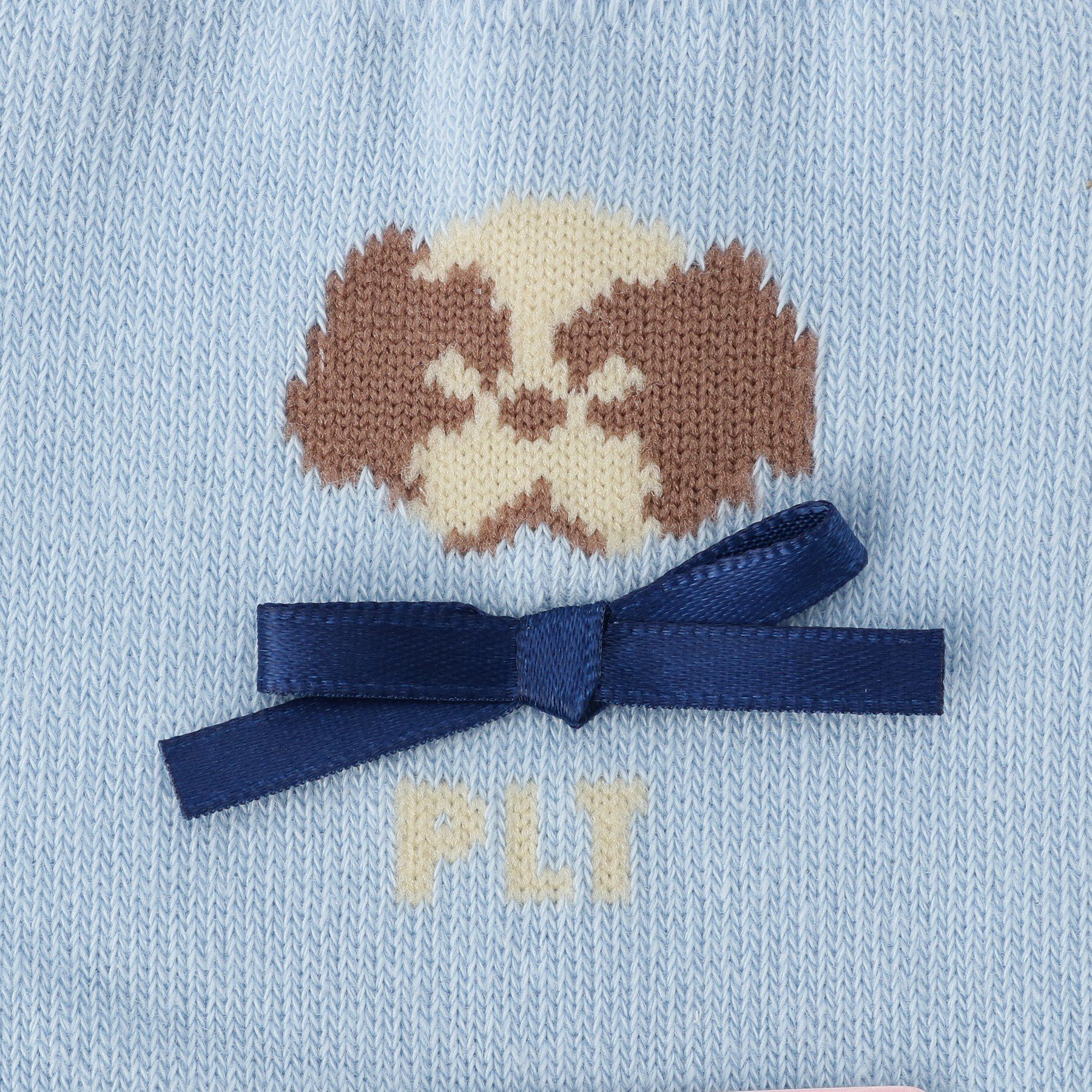 PINK-latte「ワンちゃんリボンショートソックス」|ソックス|