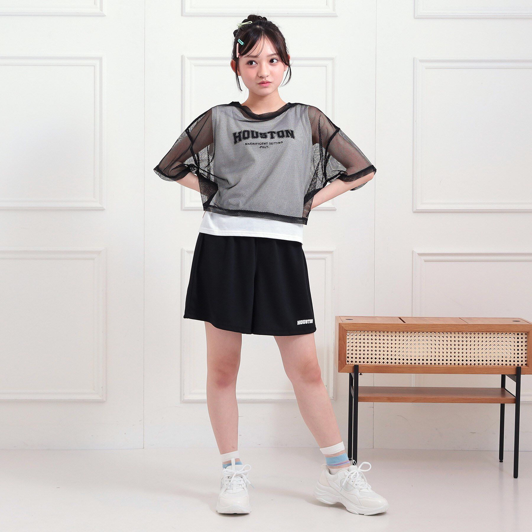 PINK-latte「【セットアップアイテム】メッシュコーデ3点セット」|その他|