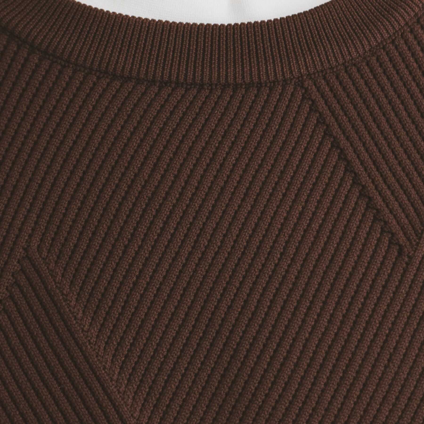 THE SHOP TK「【クルーネックニット＋ロンTセットアイテム】ダイヤパネルアンサンブル」|ニット・セーター|