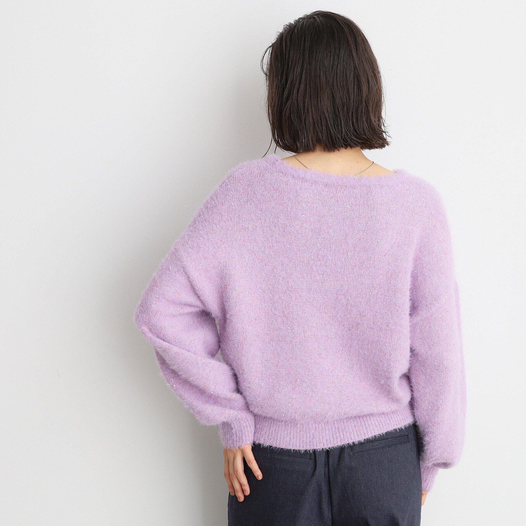 THE SHOP TK「【＠BAILA掲載】スパンコールフェザーニット/洗濯機OK」|ニット・セーター|