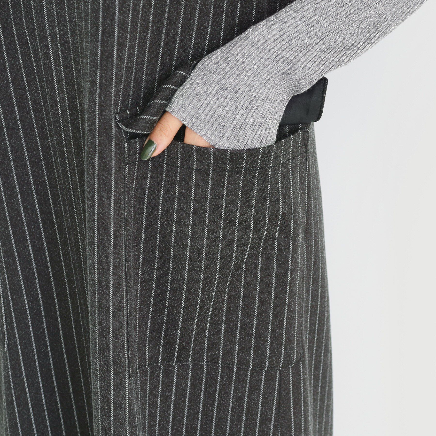 THE SHOP TK「アソート柄Vネックジャンスカ/洗える」|ワンピース|