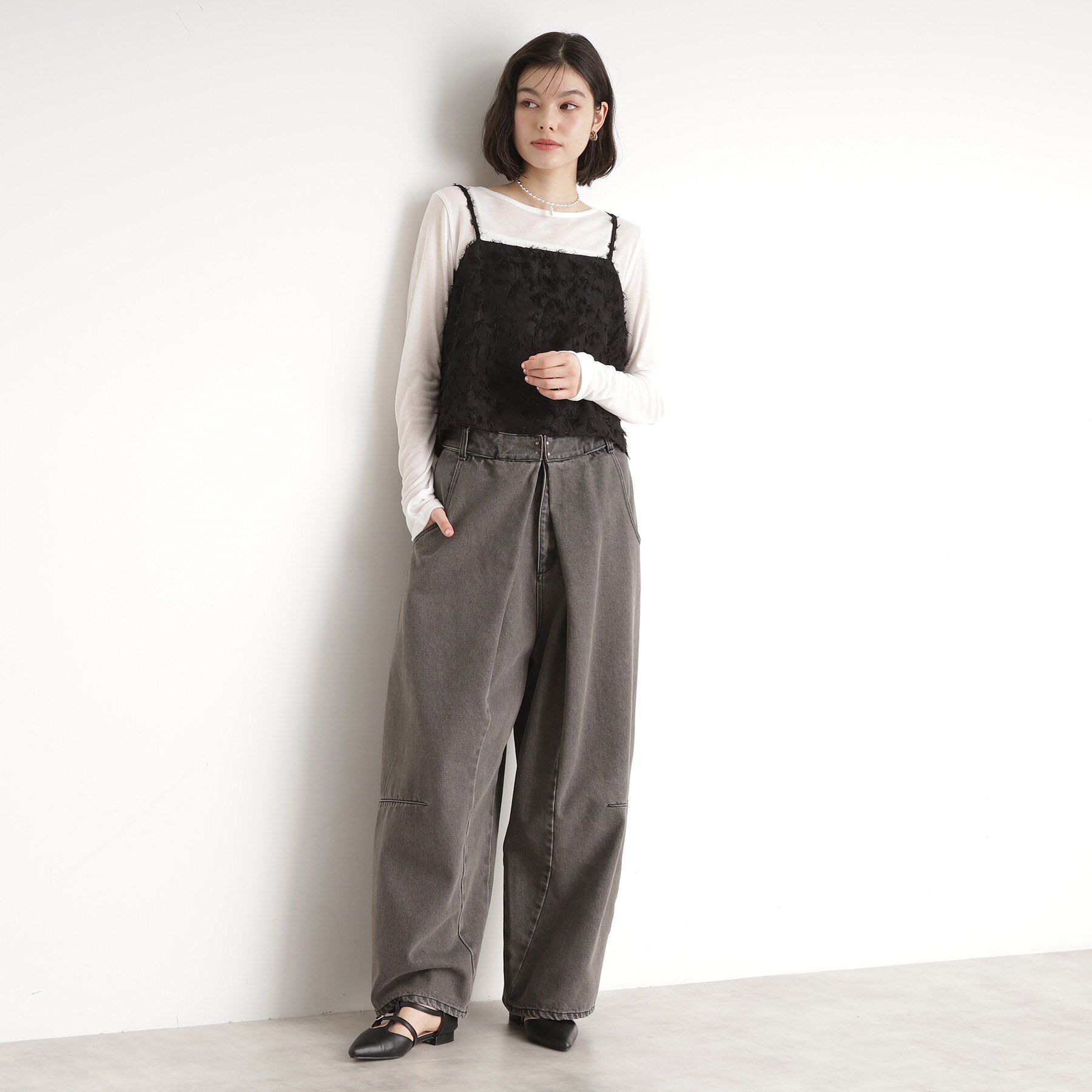 THE SHOP TK「シアーフライスセットビスチェ【洗える】」|その他|