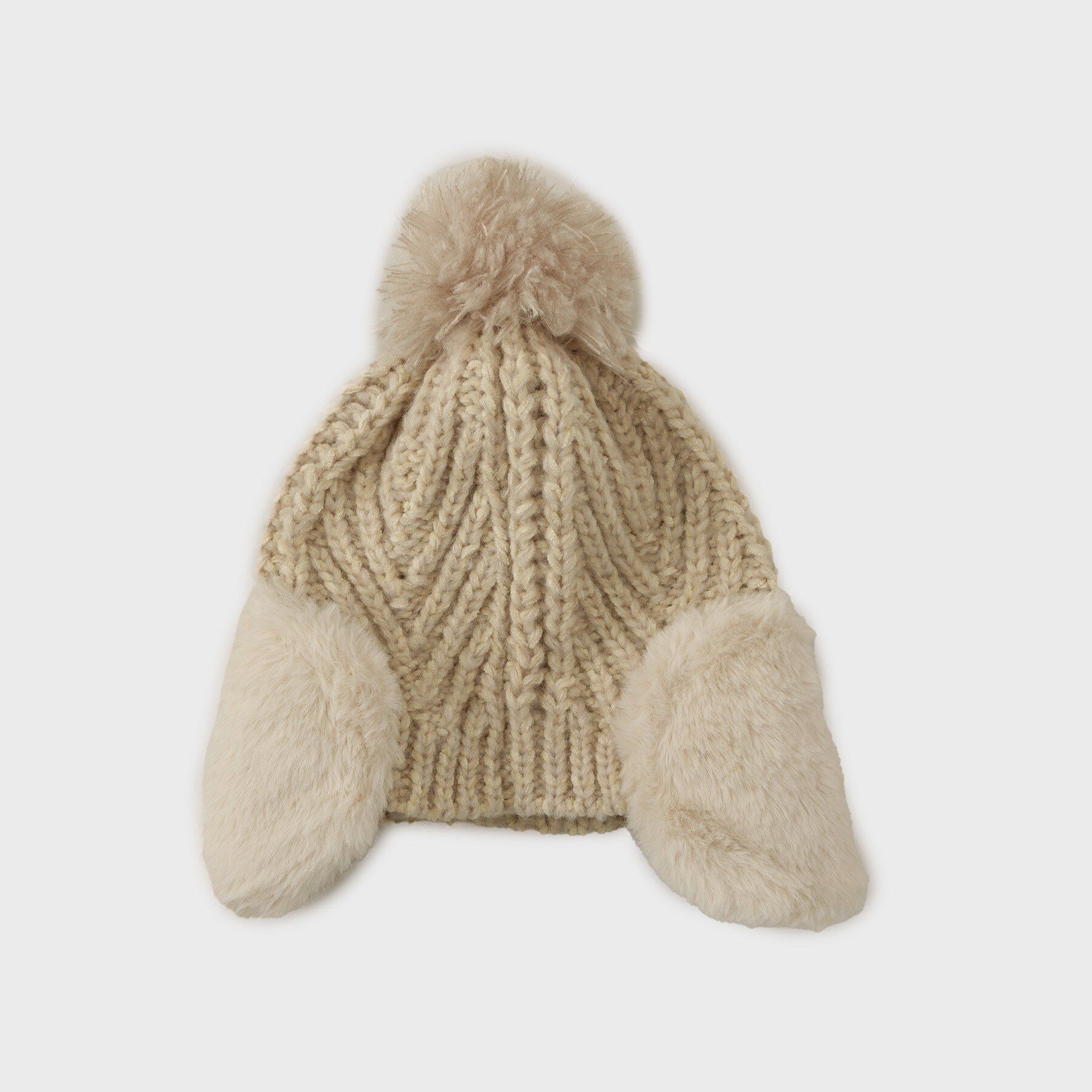 THE SHOP TK「フェイクファー耳当てワッチ」|ニット帽|