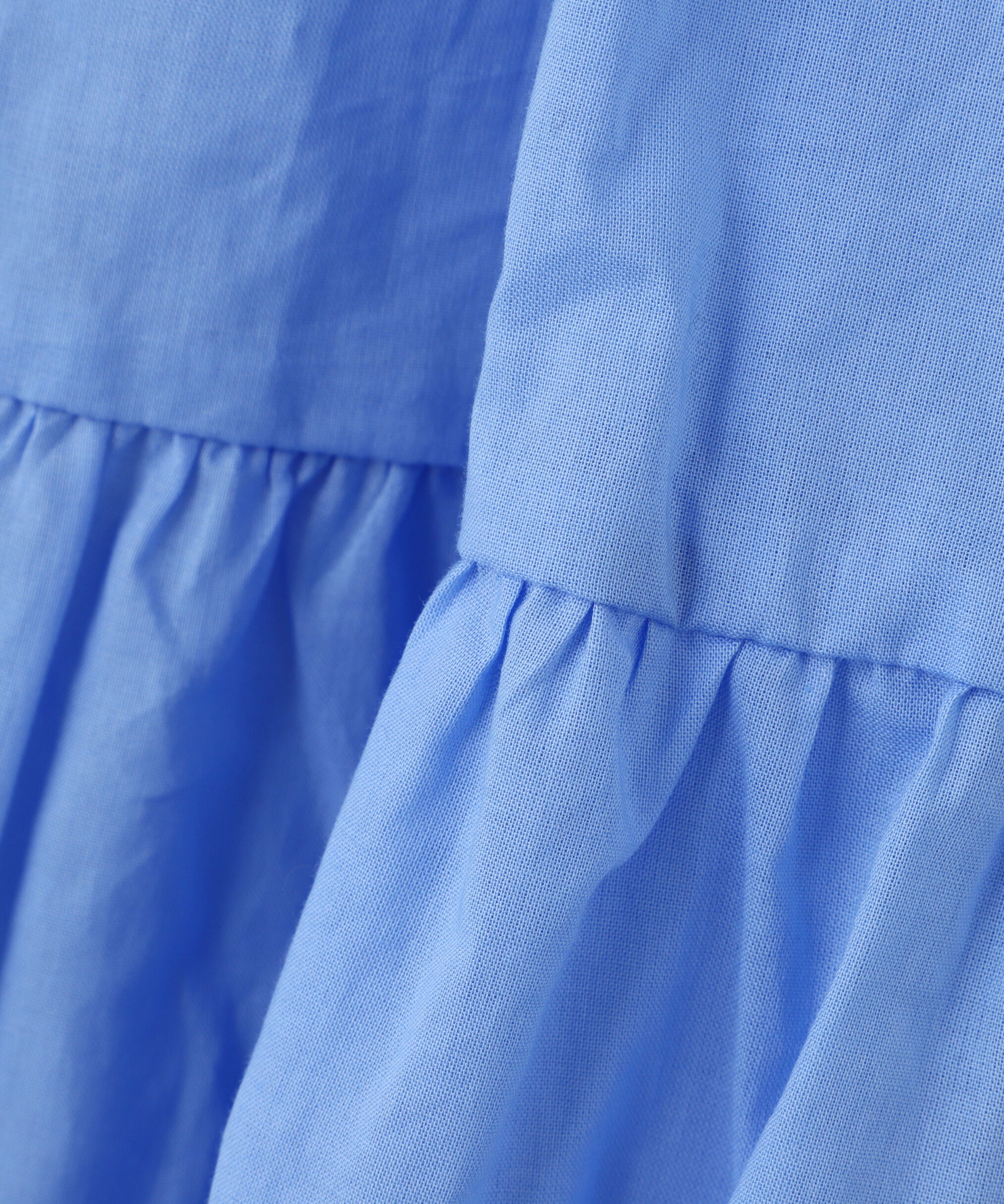  「コットンVネックティアードワンピース」|ワンピース|