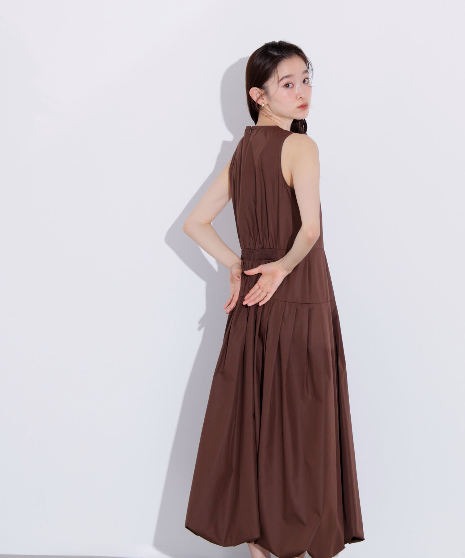  「バルーンノースリーブワンピース」|ワンピース|