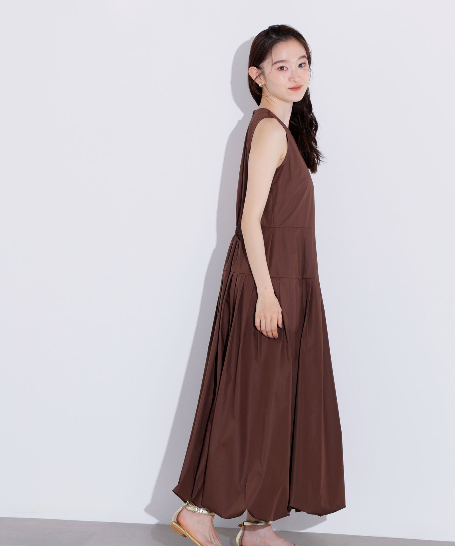  「バルーンノースリーブワンピース」|ワンピース|