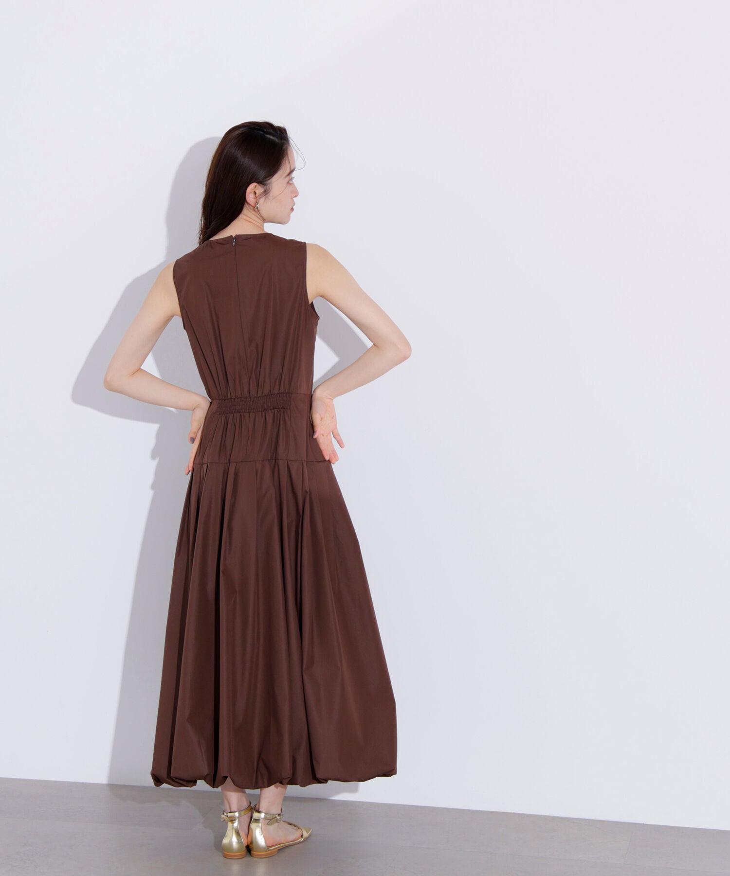  「バルーンノースリーブワンピース」|ワンピース|