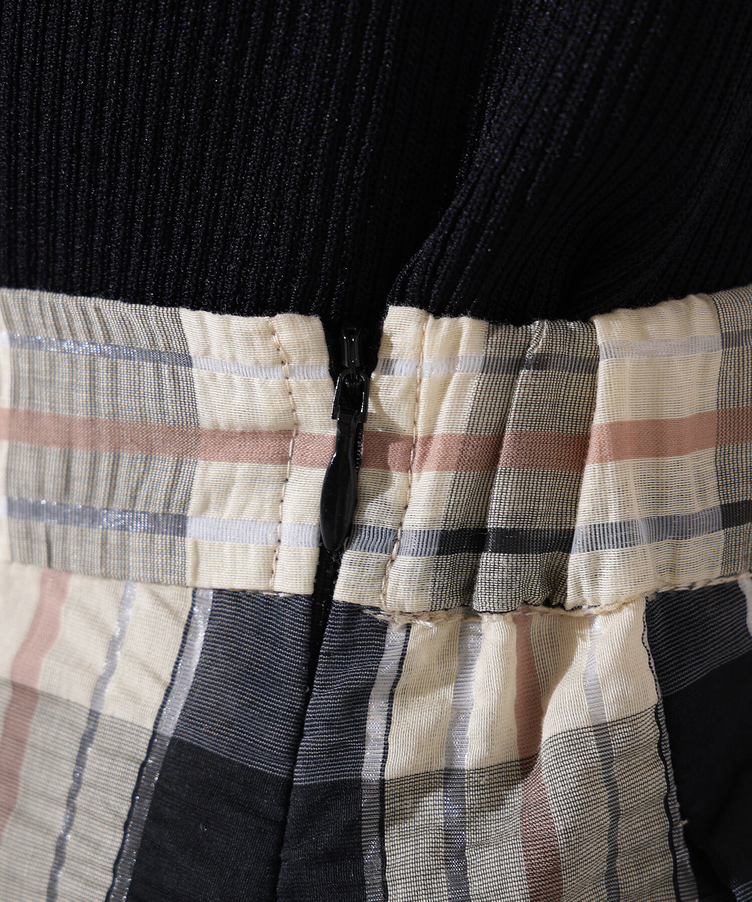  「シアーチェックフレアスカート」|スカート|