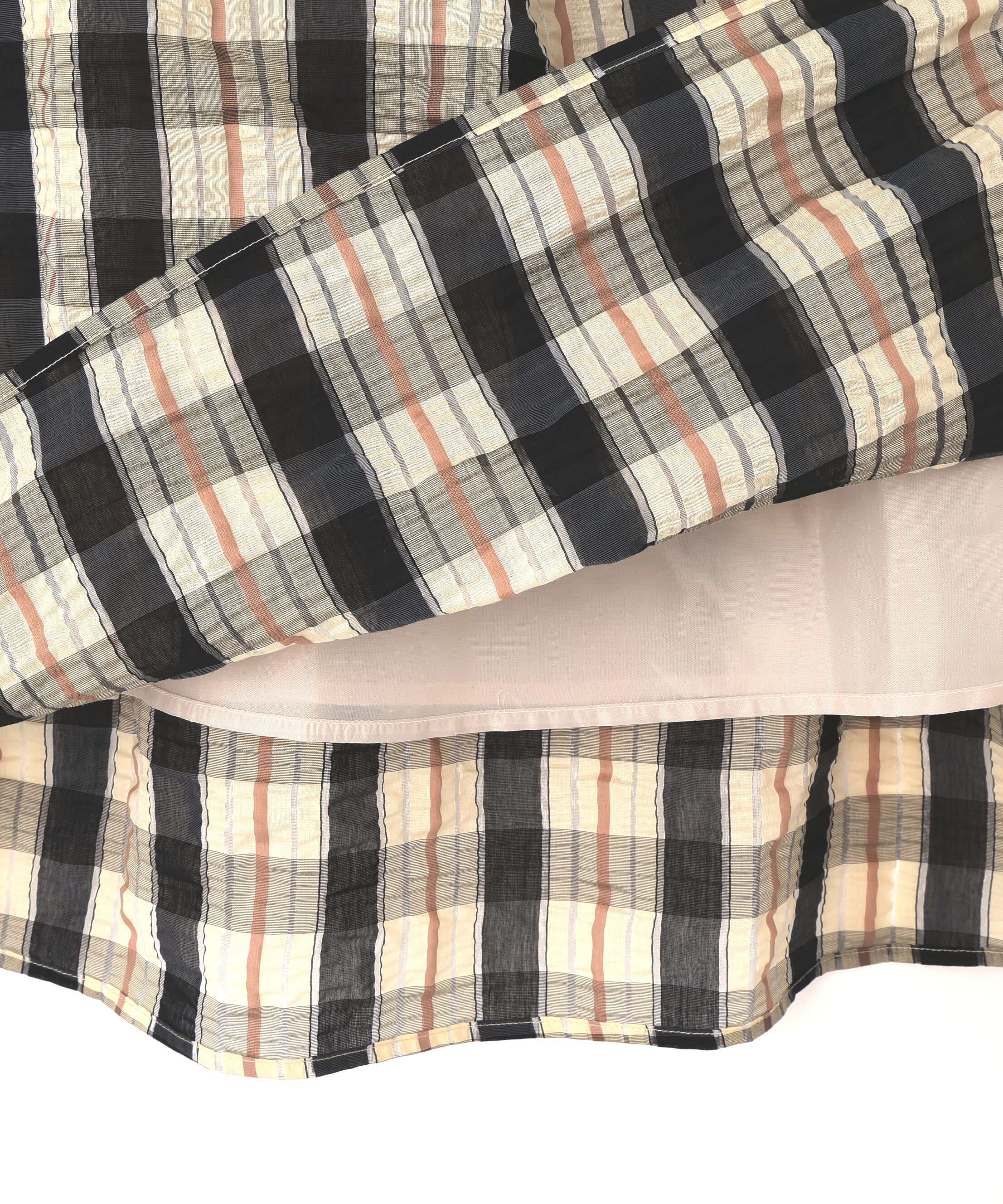  「シアーチェックフレアスカート」|スカート|