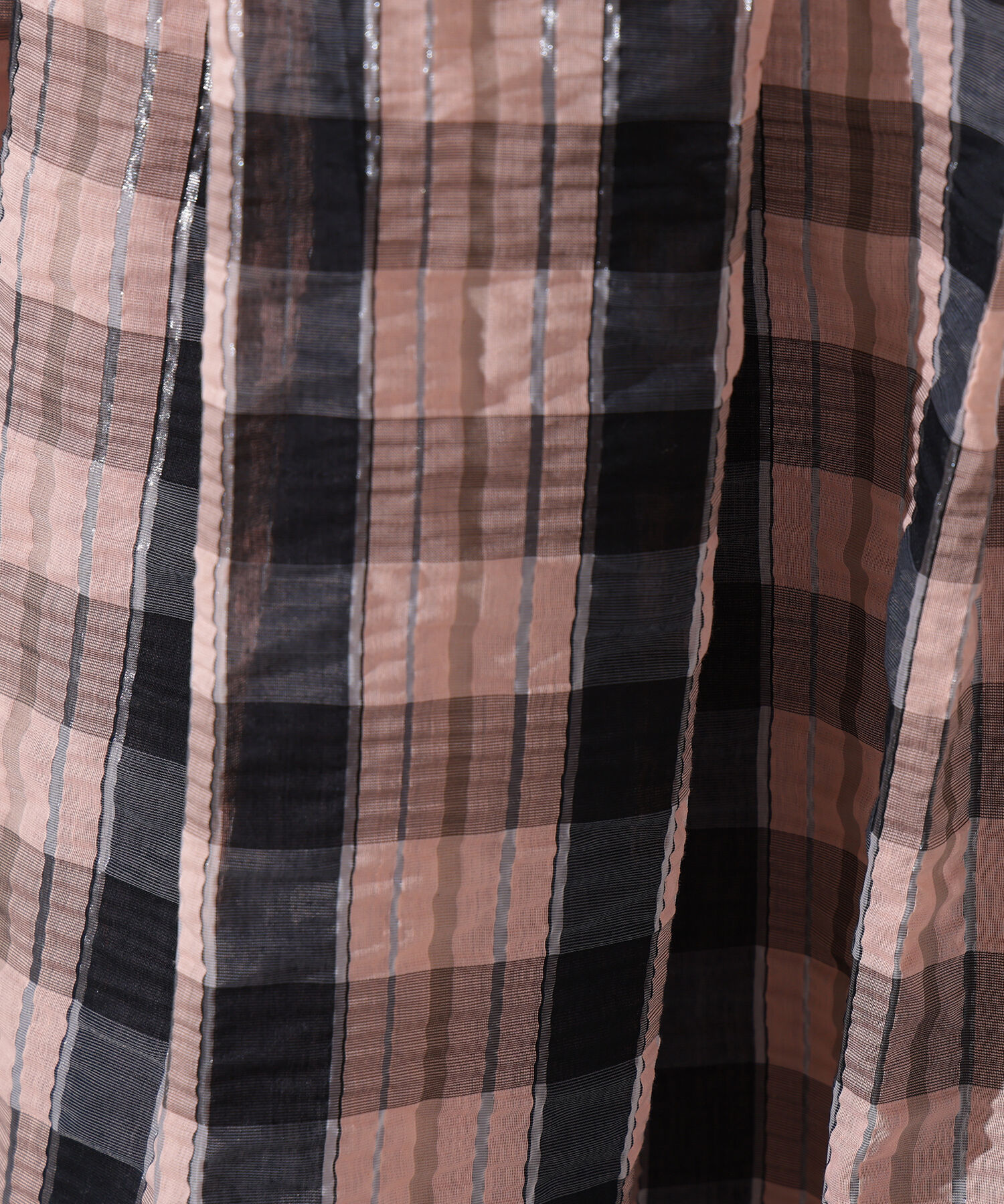  「シアーチェックフレアスカート」|スカート|