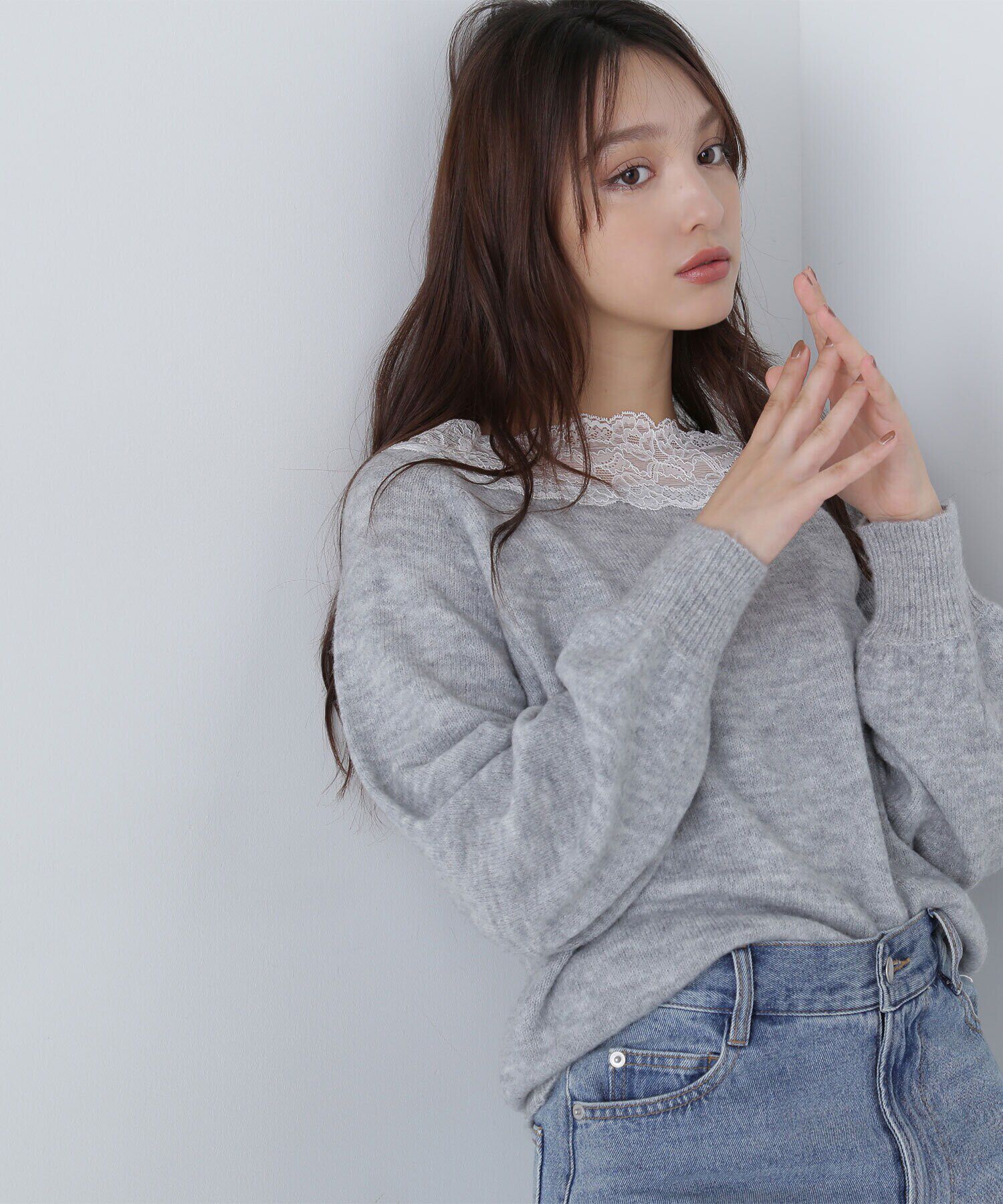  「レーストリミングニット　24AW」|ニット・セーター|