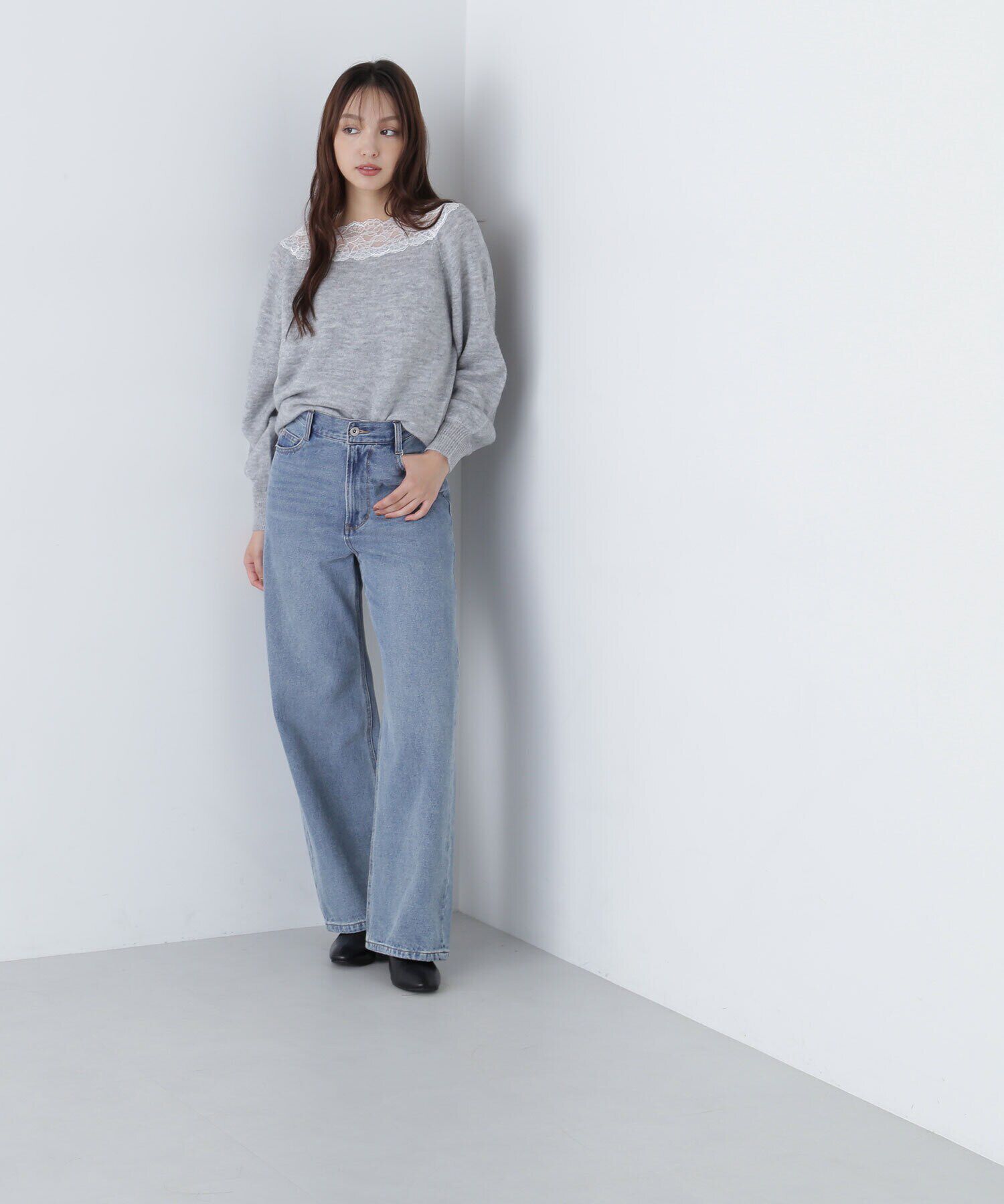  「レーストリミングニット　24AW」|ニット・セーター|