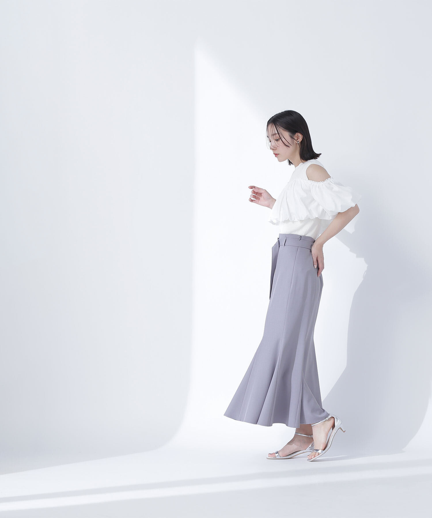  「ベルテッドマーメイドスカート」|スカート|