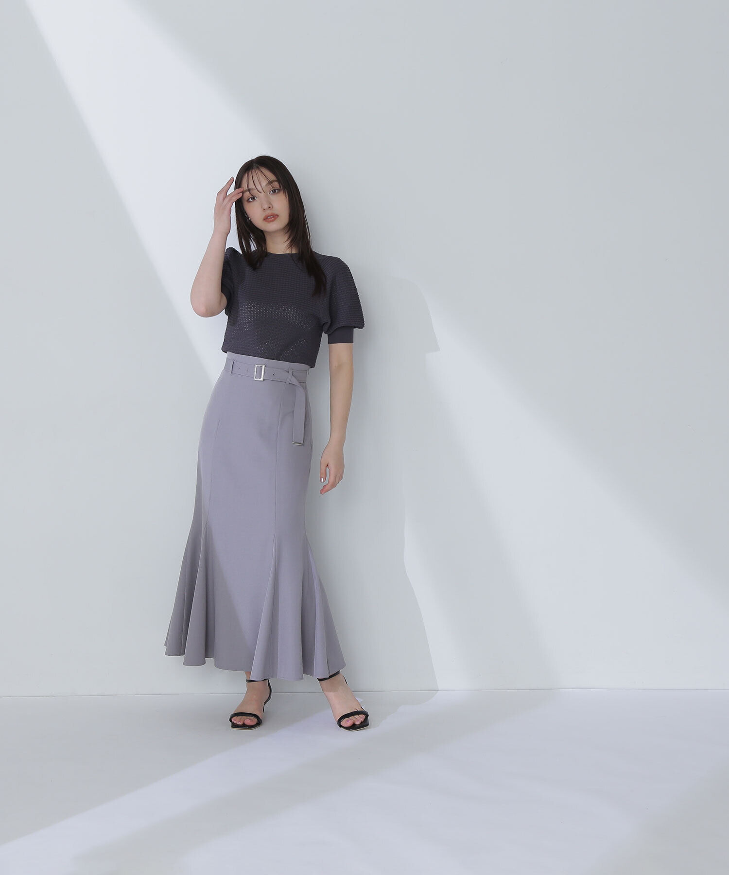  「ベルテッドマーメイドスカート」|スカート|