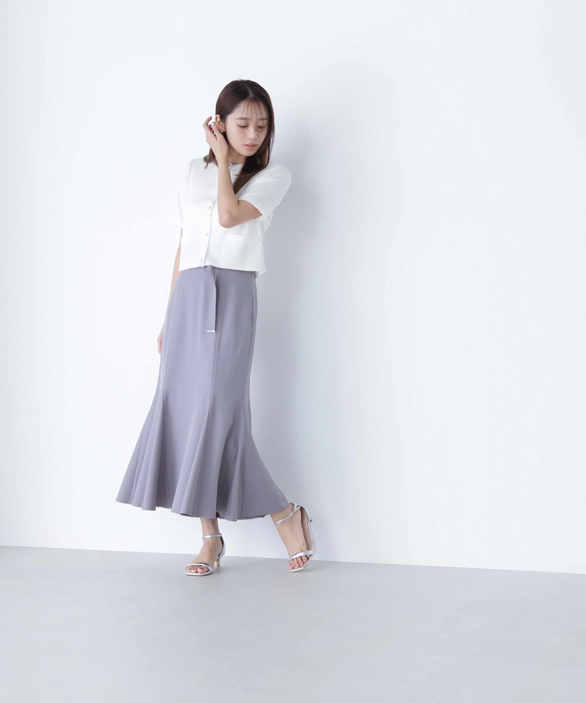  「ベルテッドマーメイドスカート」|スカート|