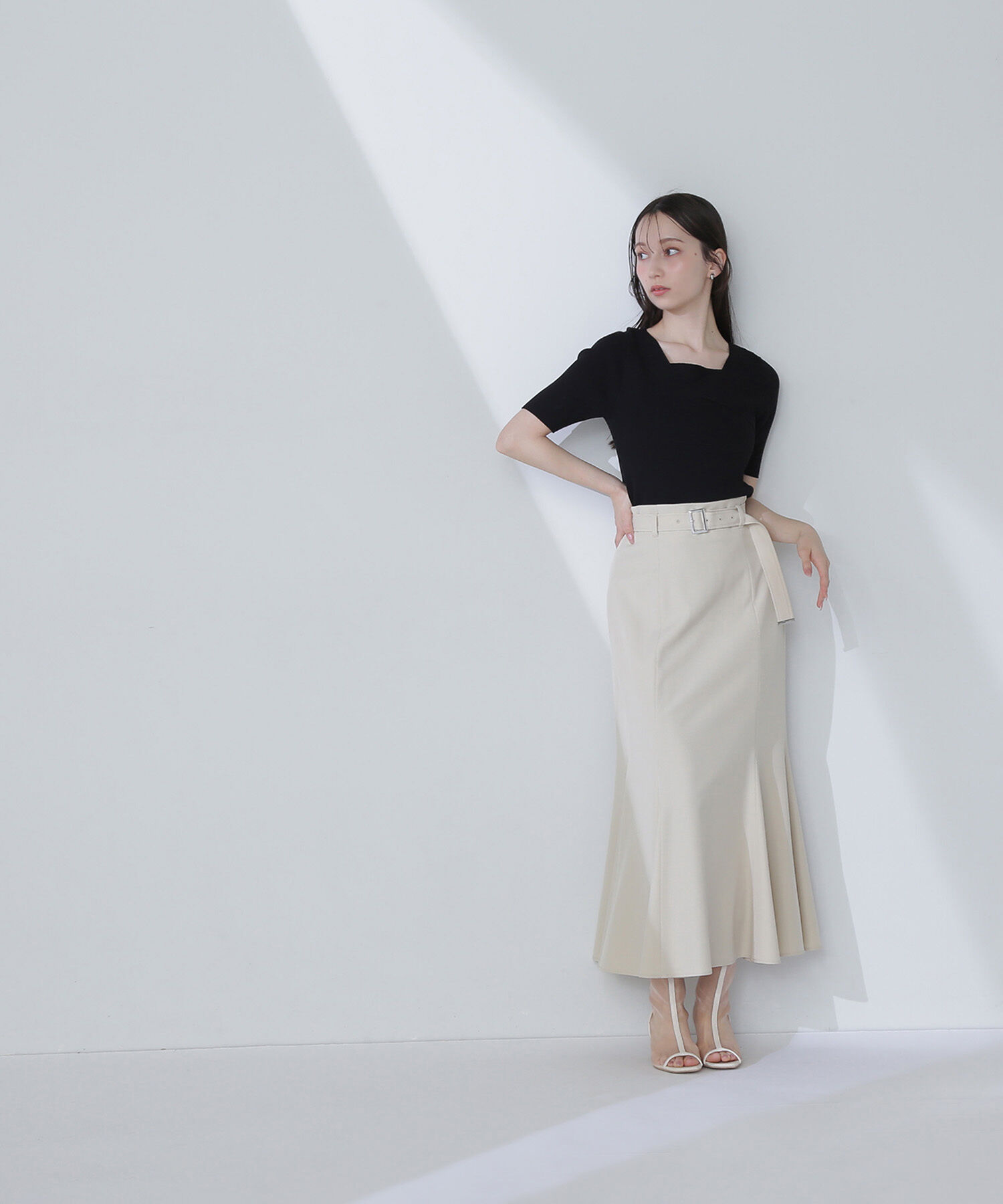  「ベルテッドマーメイドスカート」|スカート|