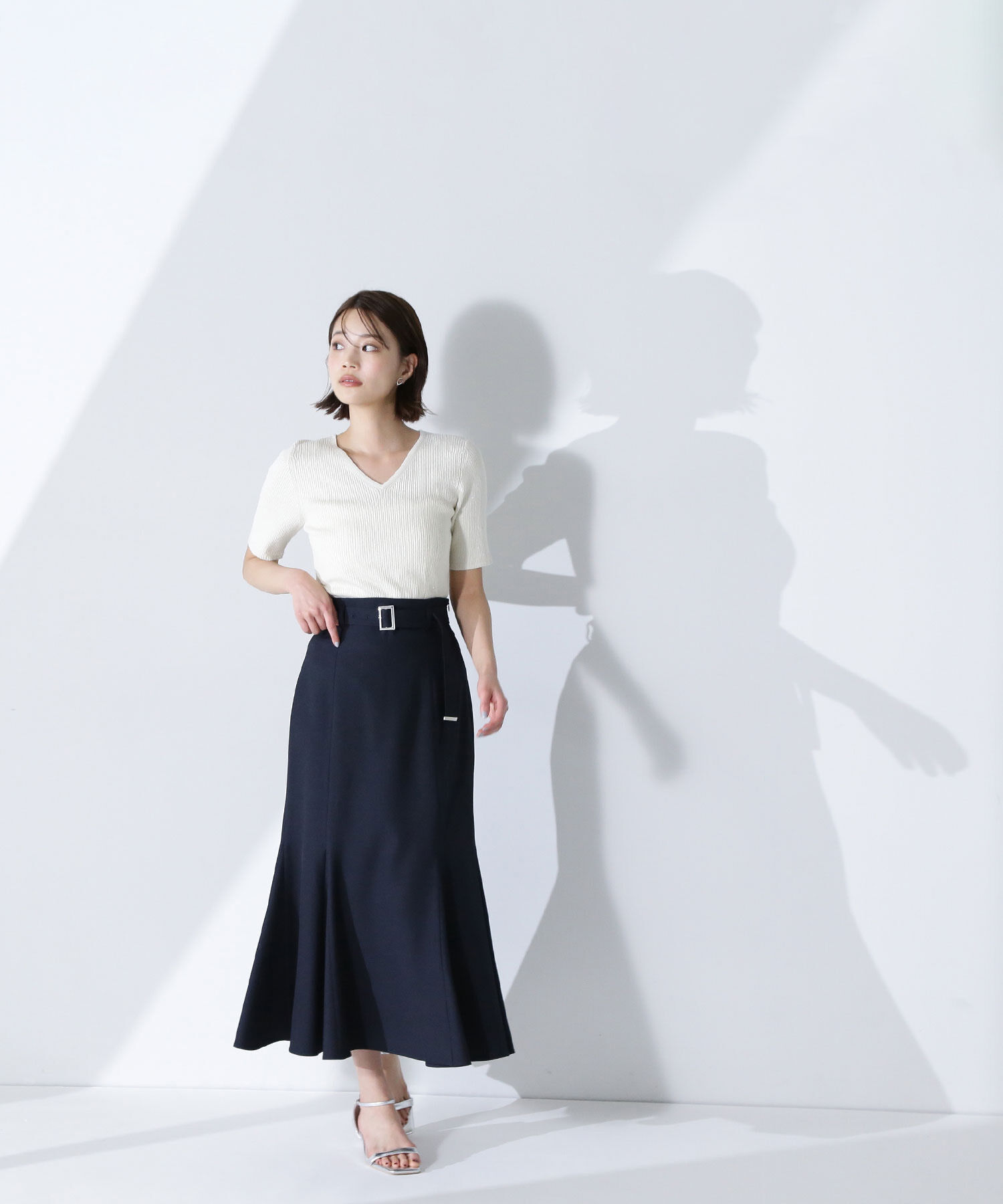  「ベルテッドマーメイドスカート」|スカート|