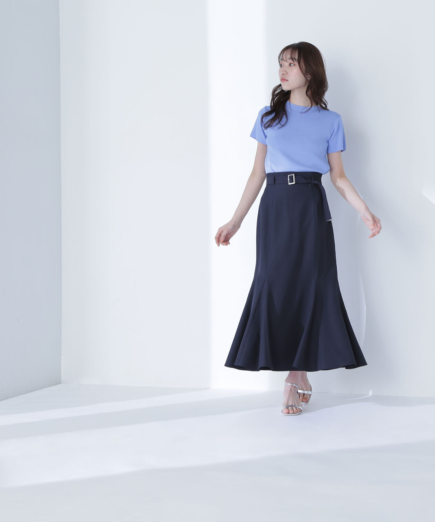  「ベルテッドマーメイドスカート」|スカート|