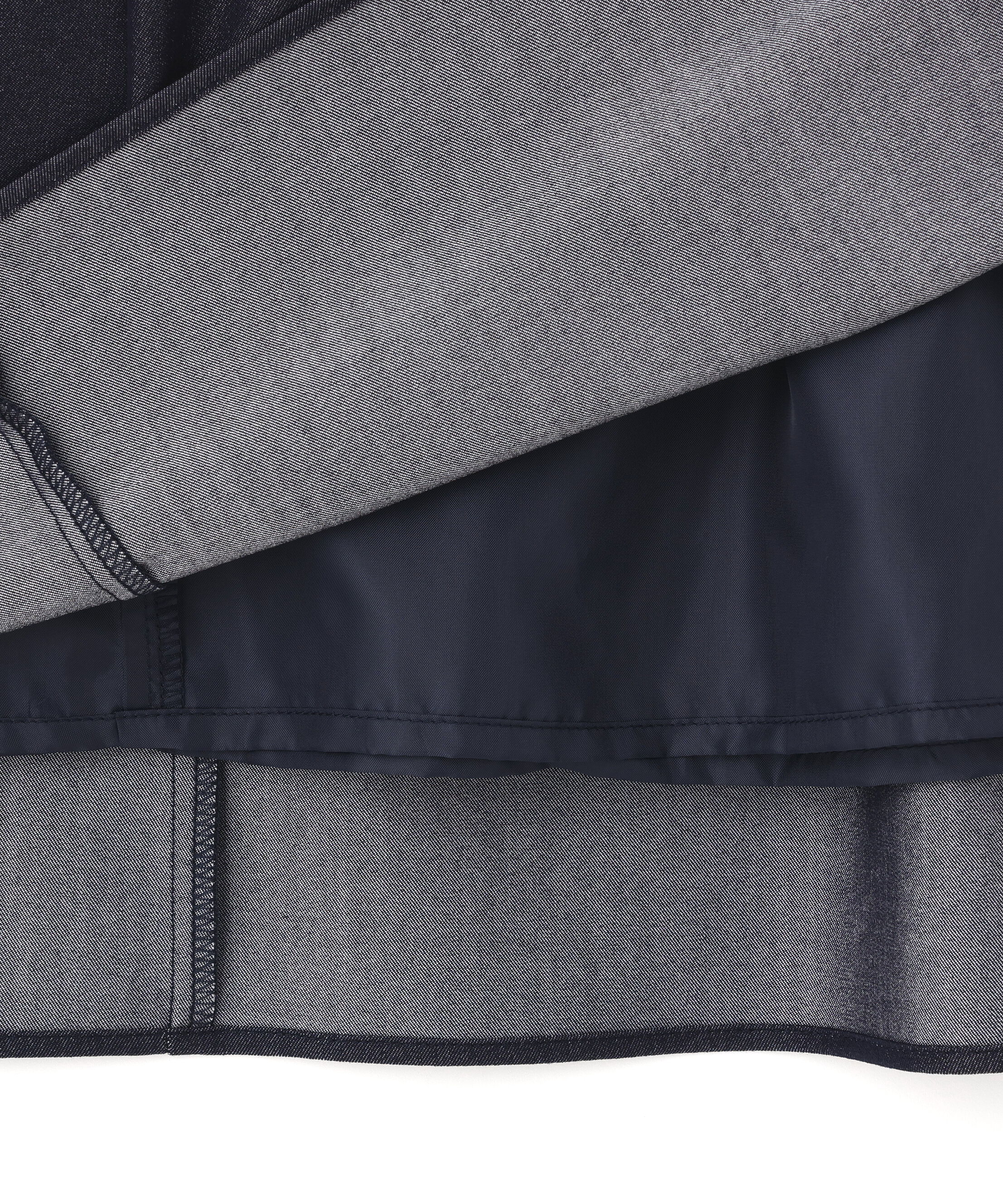  「シャンブレーバブルフリルワンピース」|ワンピース|