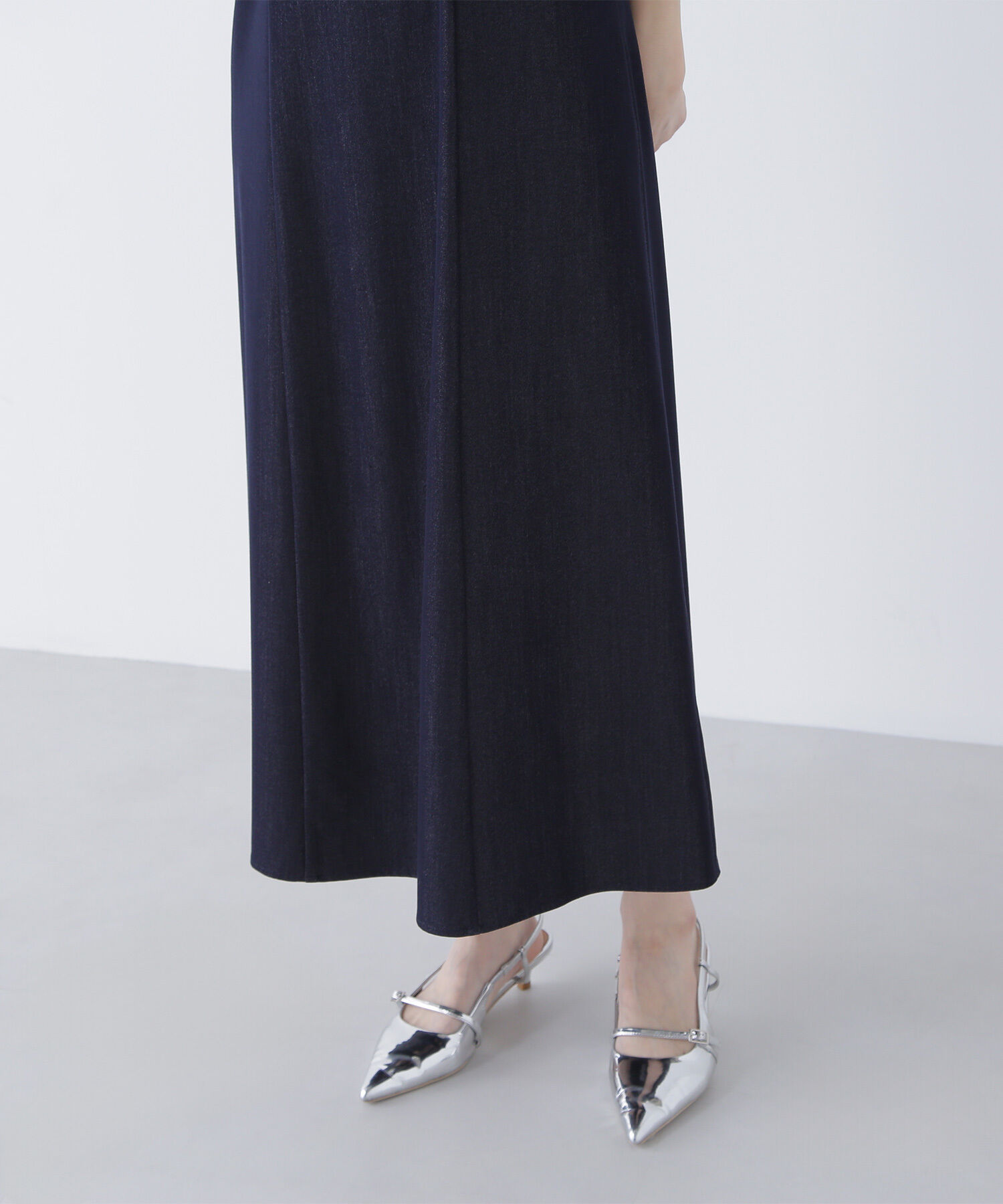  「シャンブレーバブルフリルワンピース」|ワンピース|