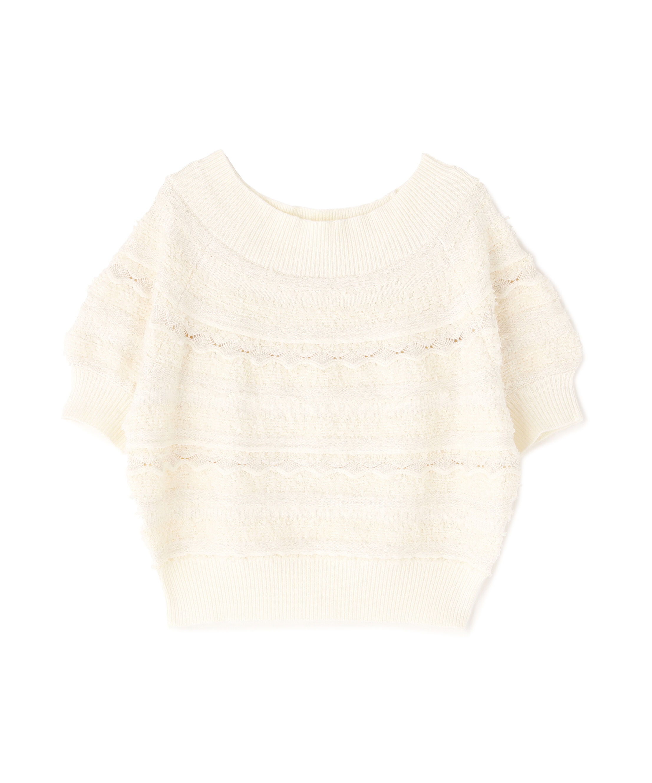  「柄編みドルマンニット」|ニット・セーター|