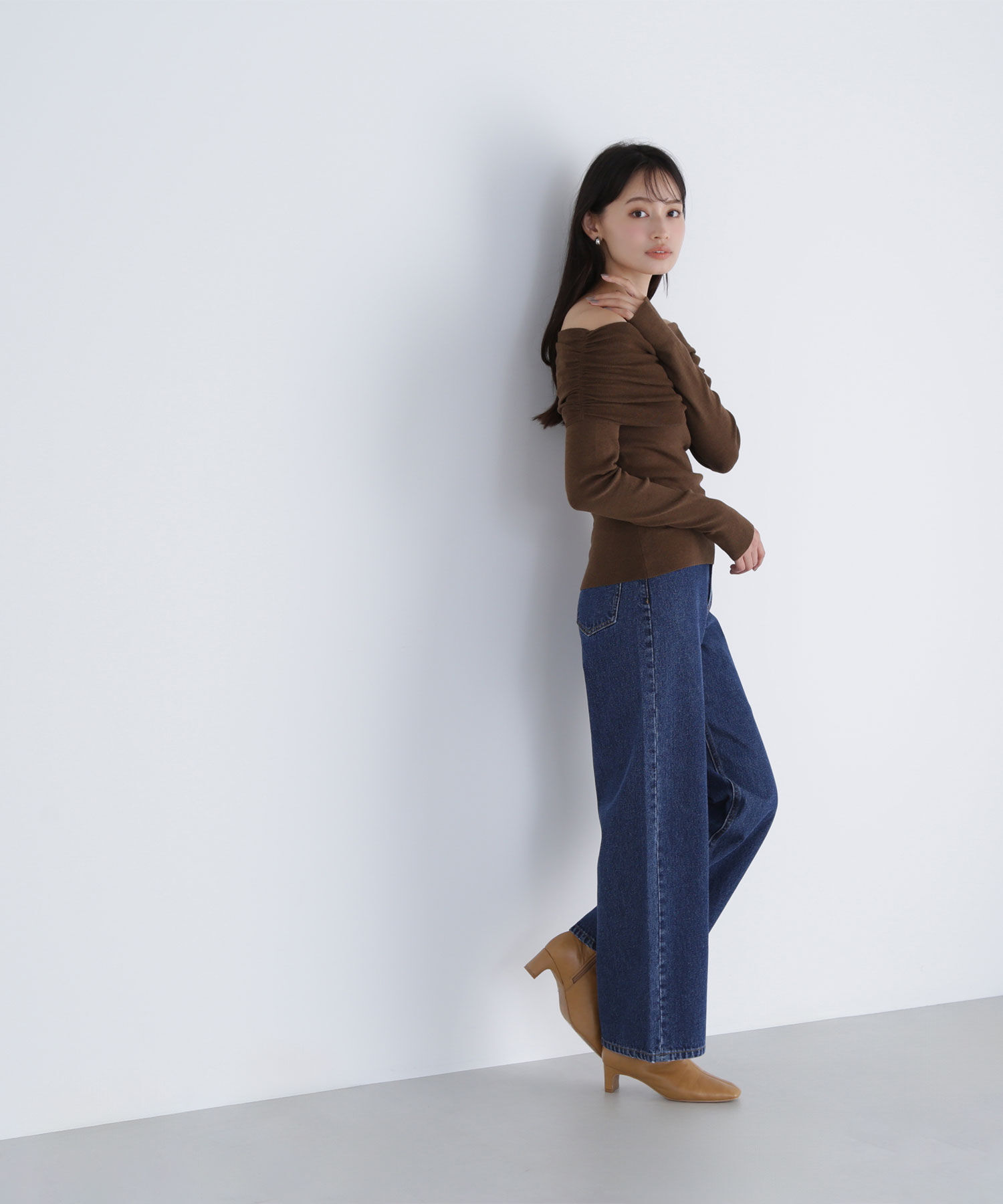  「オフショルコンパクトニット」|ニット・セーター|