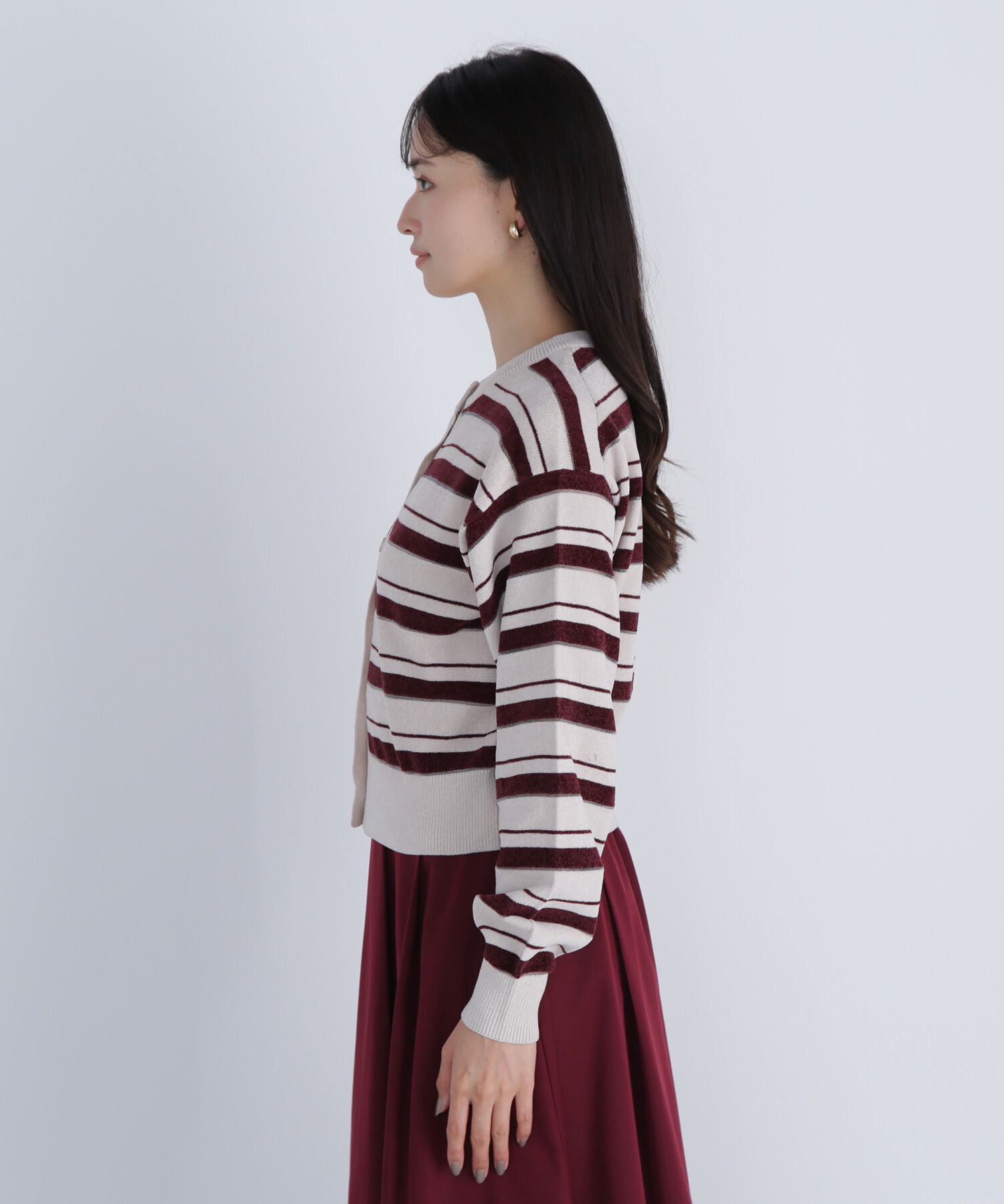  「シアーボーダーアンサンブル」|ニット・セーター|