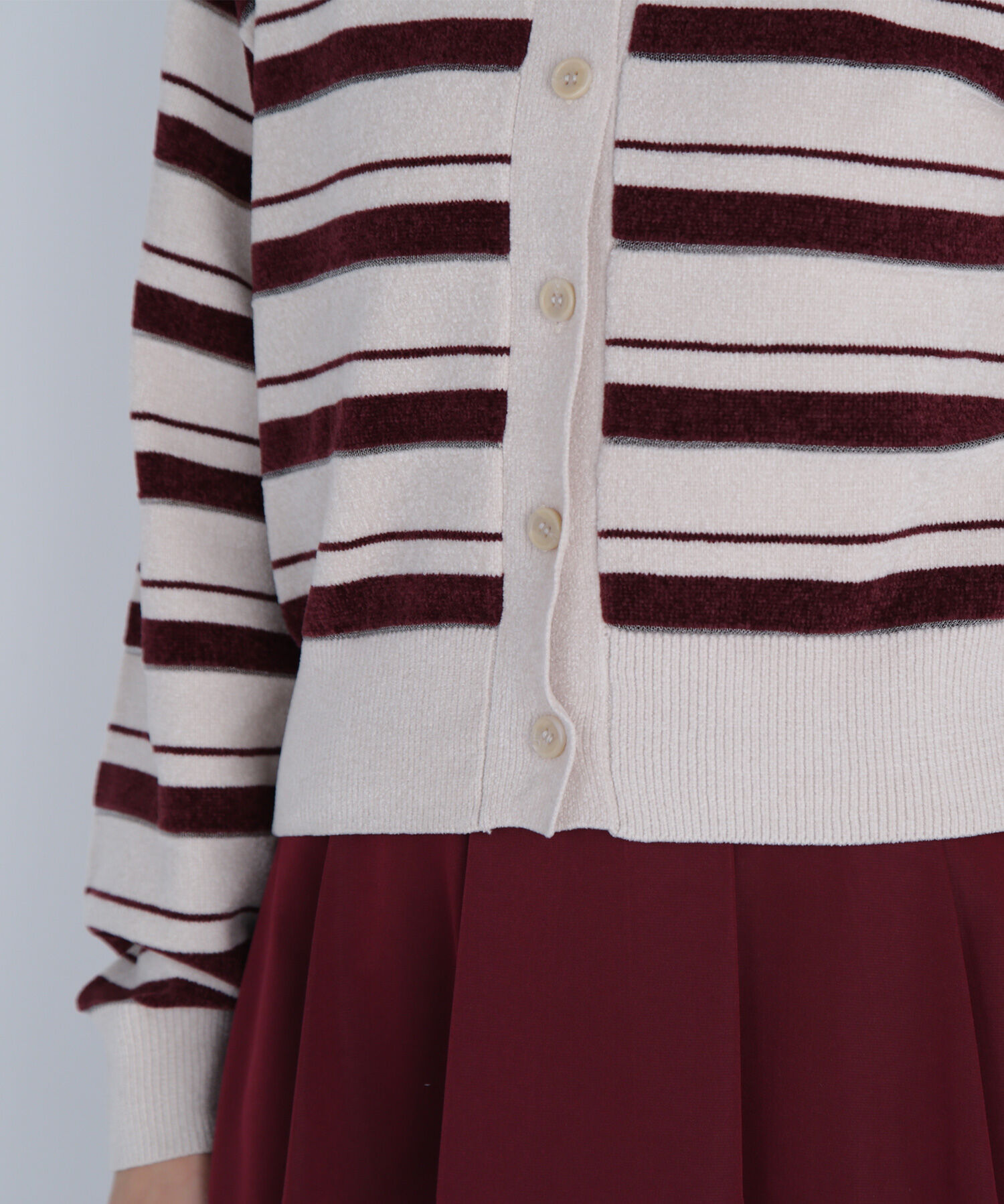  「シアーボーダーアンサンブル」|ニット・セーター|