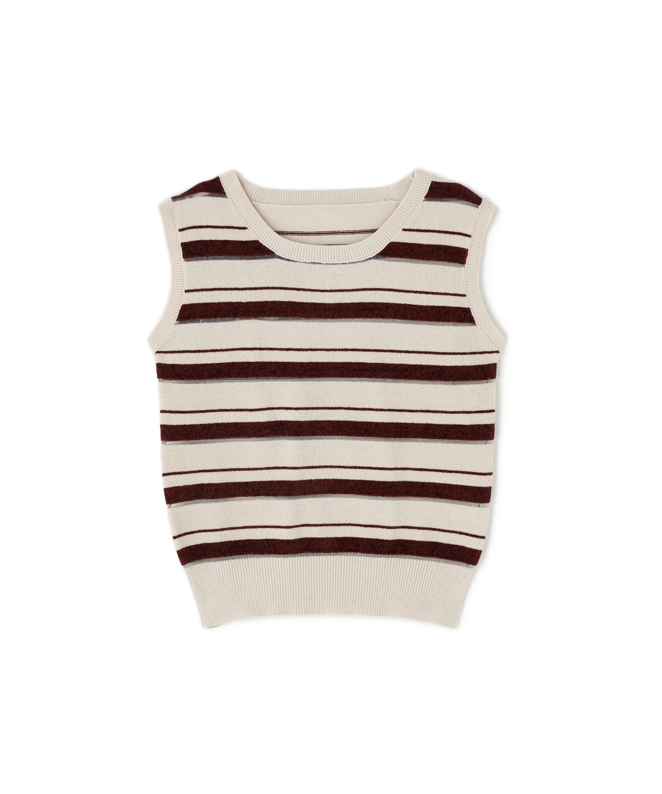  「シアーボーダーアンサンブル」|ニット・セーター|