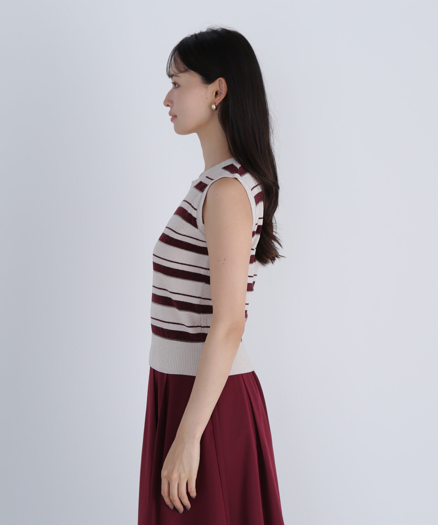  「シアーボーダーアンサンブル」|ニット・セーター|