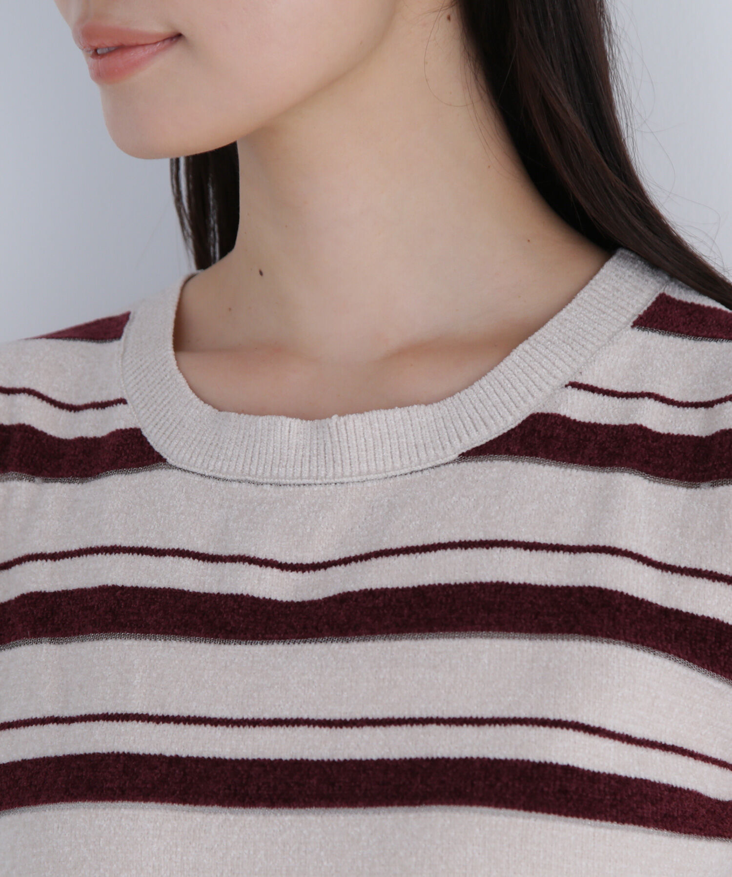  「シアーボーダーアンサンブル」|ニット・セーター|