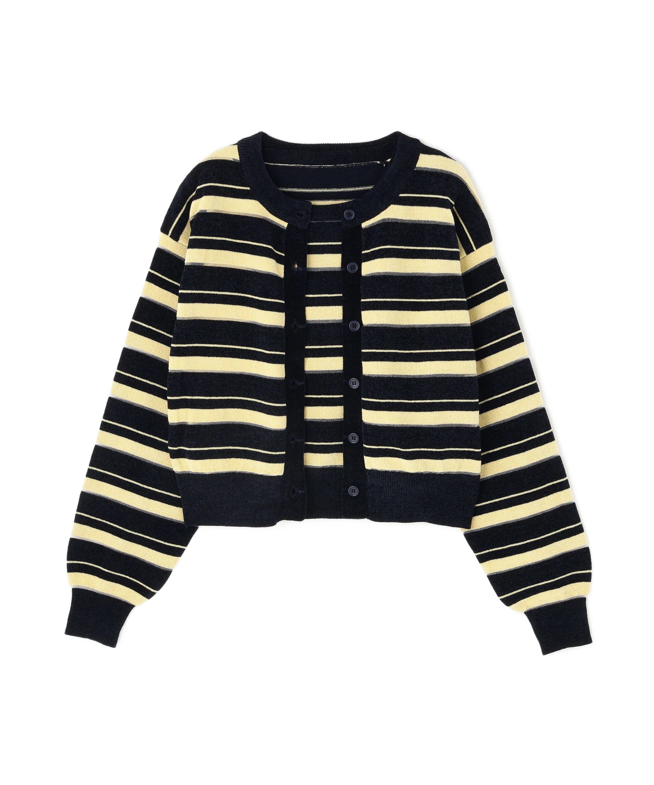  「シアーボーダーアンサンブル」|ニット・セーター|