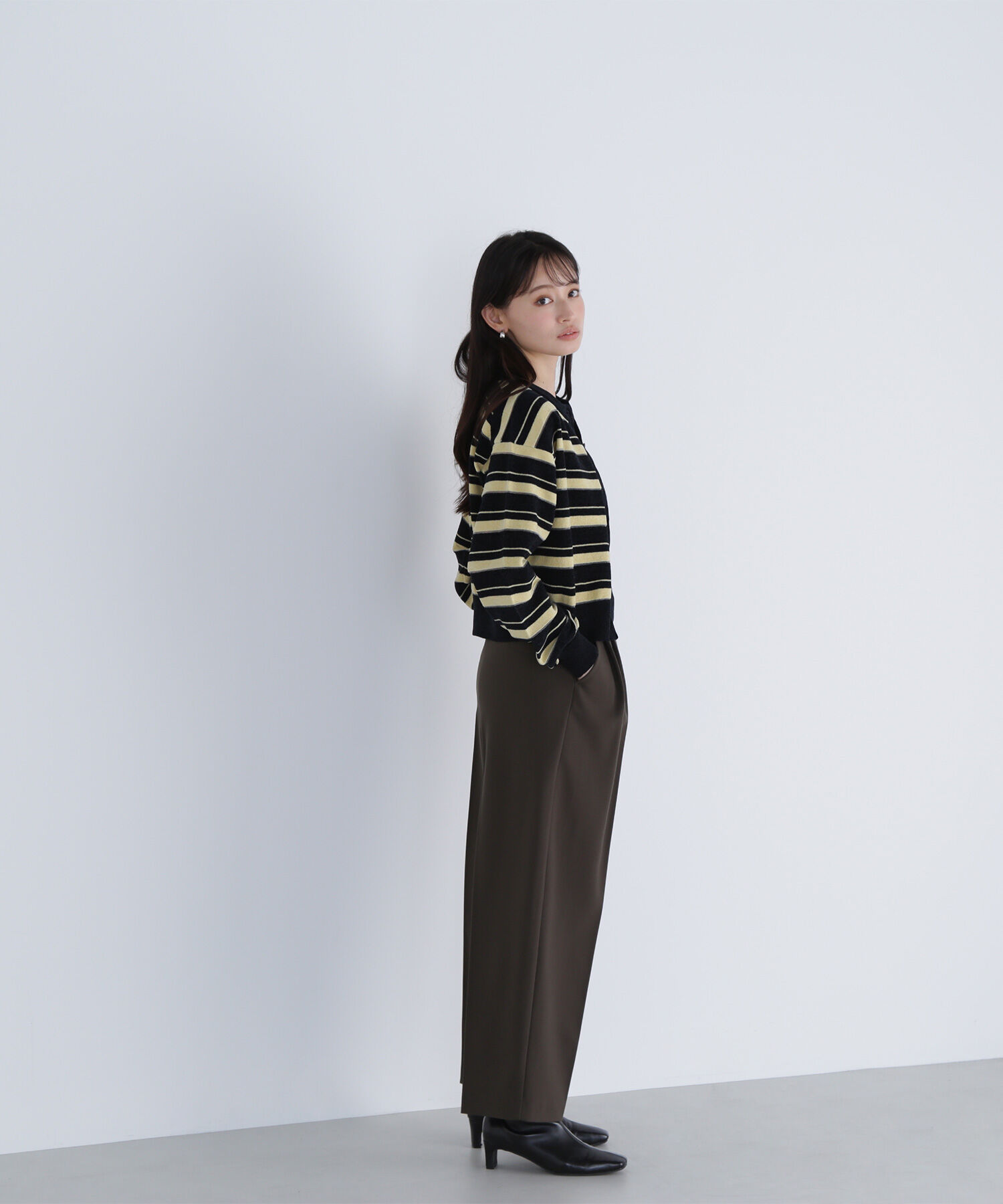  「シアーボーダーアンサンブル」|ニット・セーター|