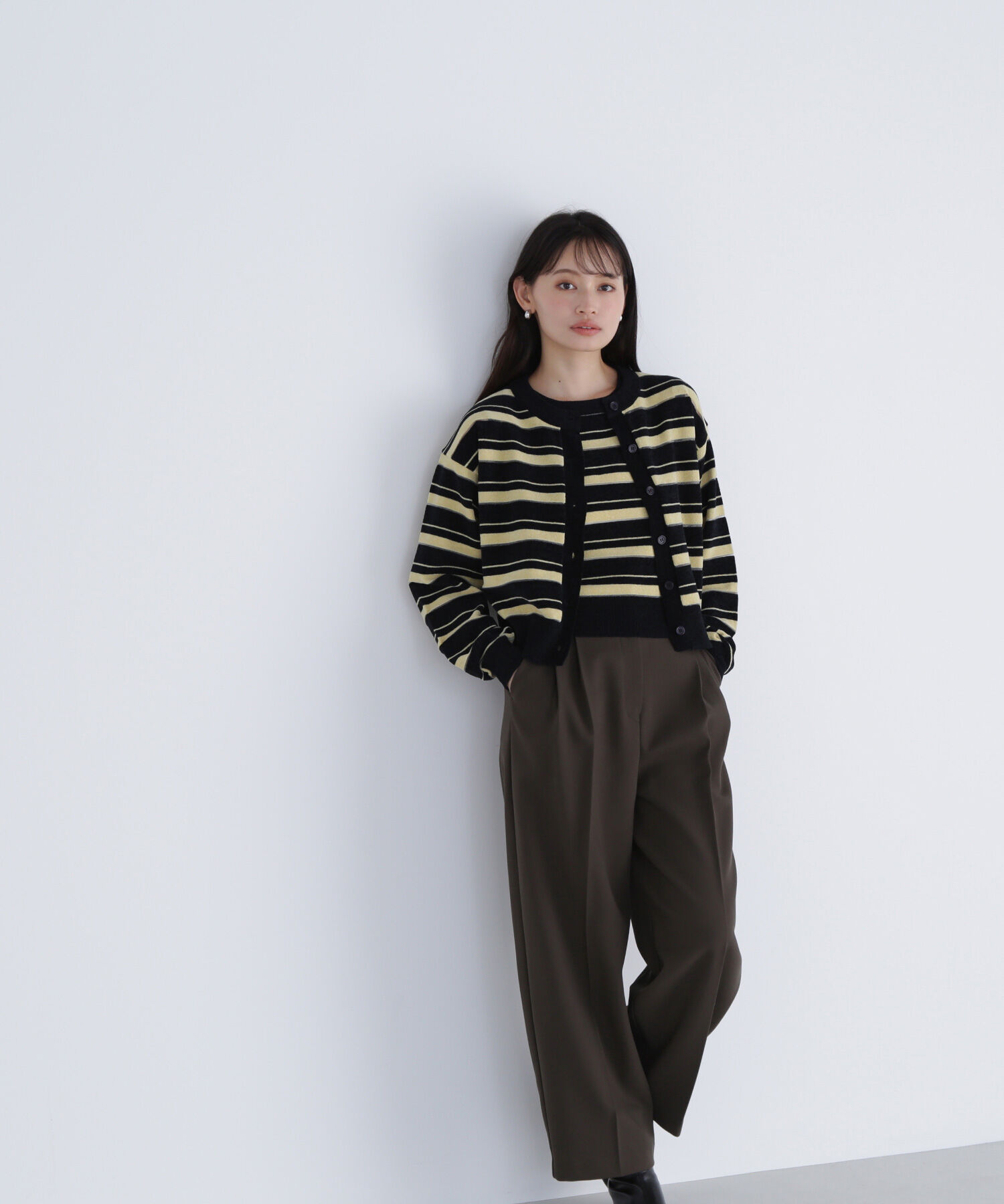  「シアーボーダーアンサンブル」|ニット・セーター|