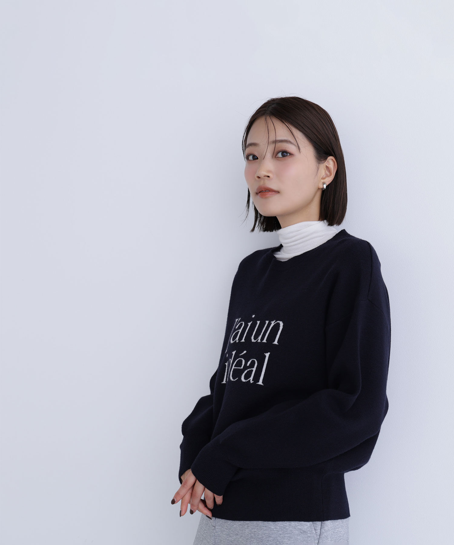  「ダブルジャガードロゴニット」|ニット・セーター|